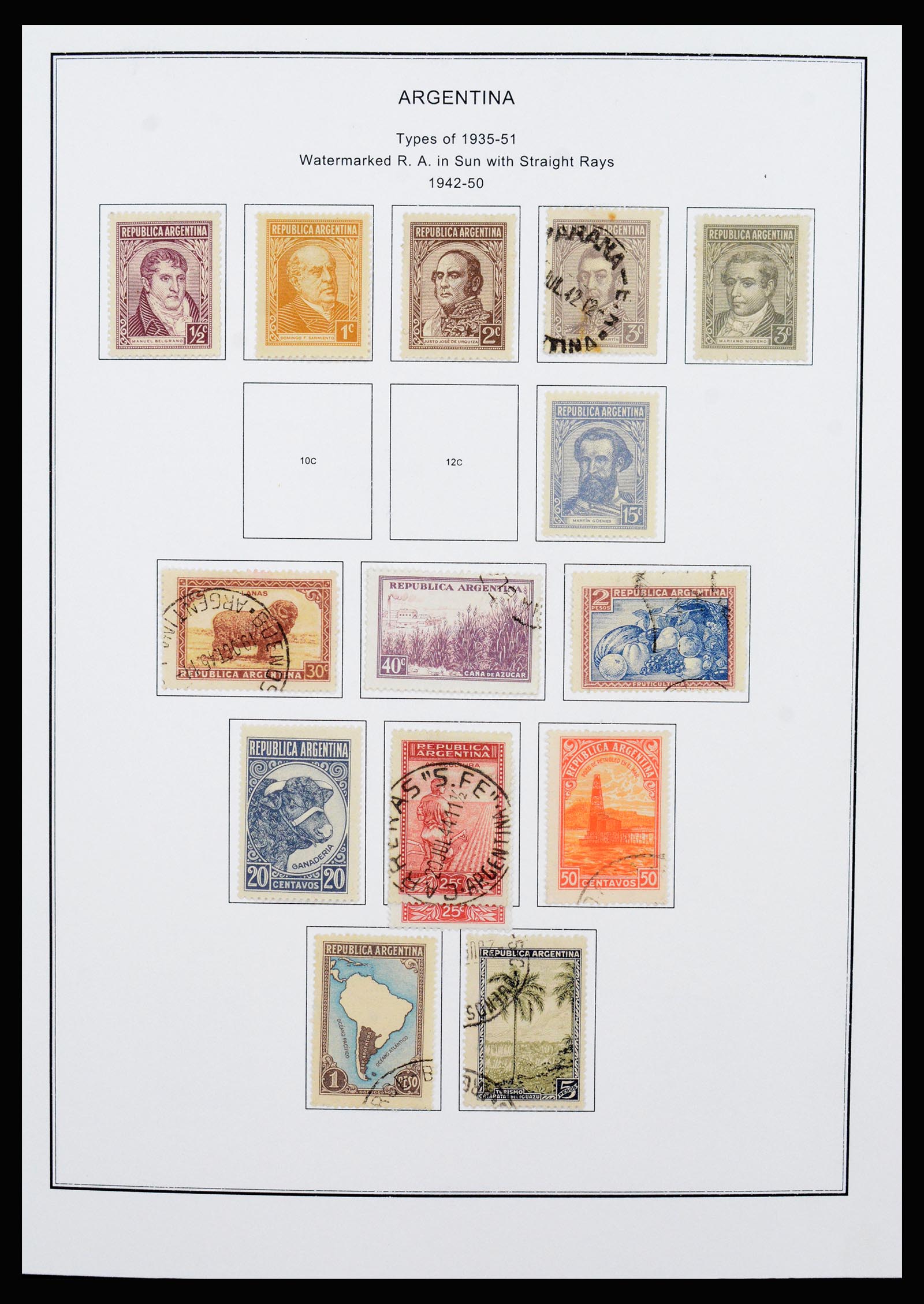 37215 036 - Postzegelverzameling 37215 Argentinië 1858-2003.