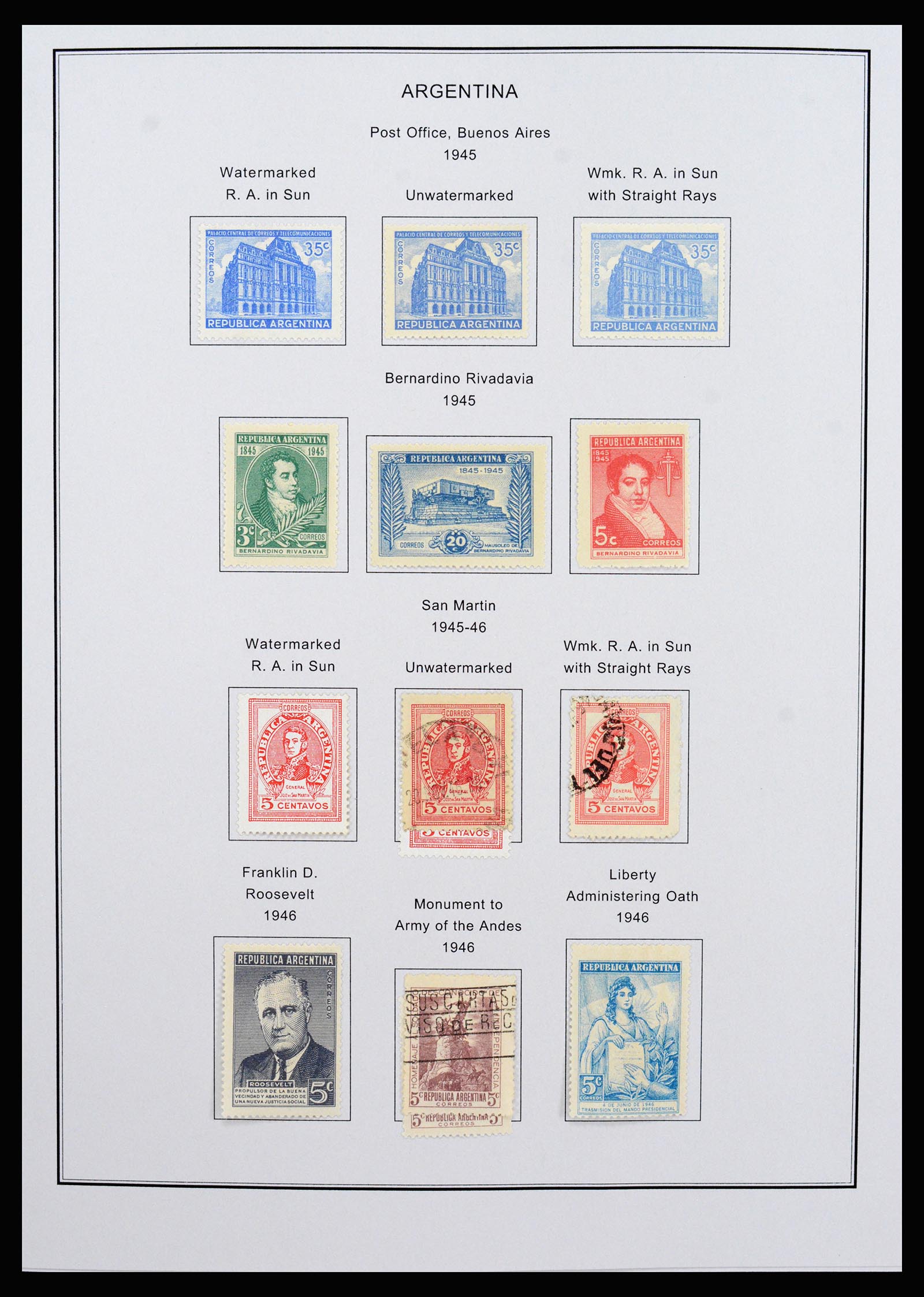 37215 039 - Postzegelverzameling 37215 Argentinië 1858-2003.