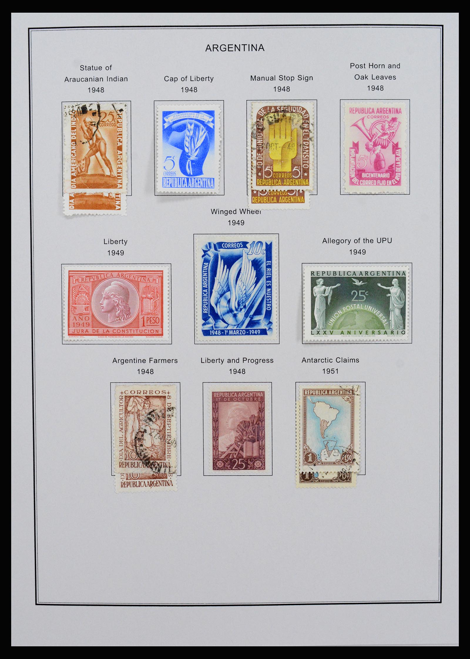 37215 043 - Postzegelverzameling 37215 Argentinië 1858-2003.