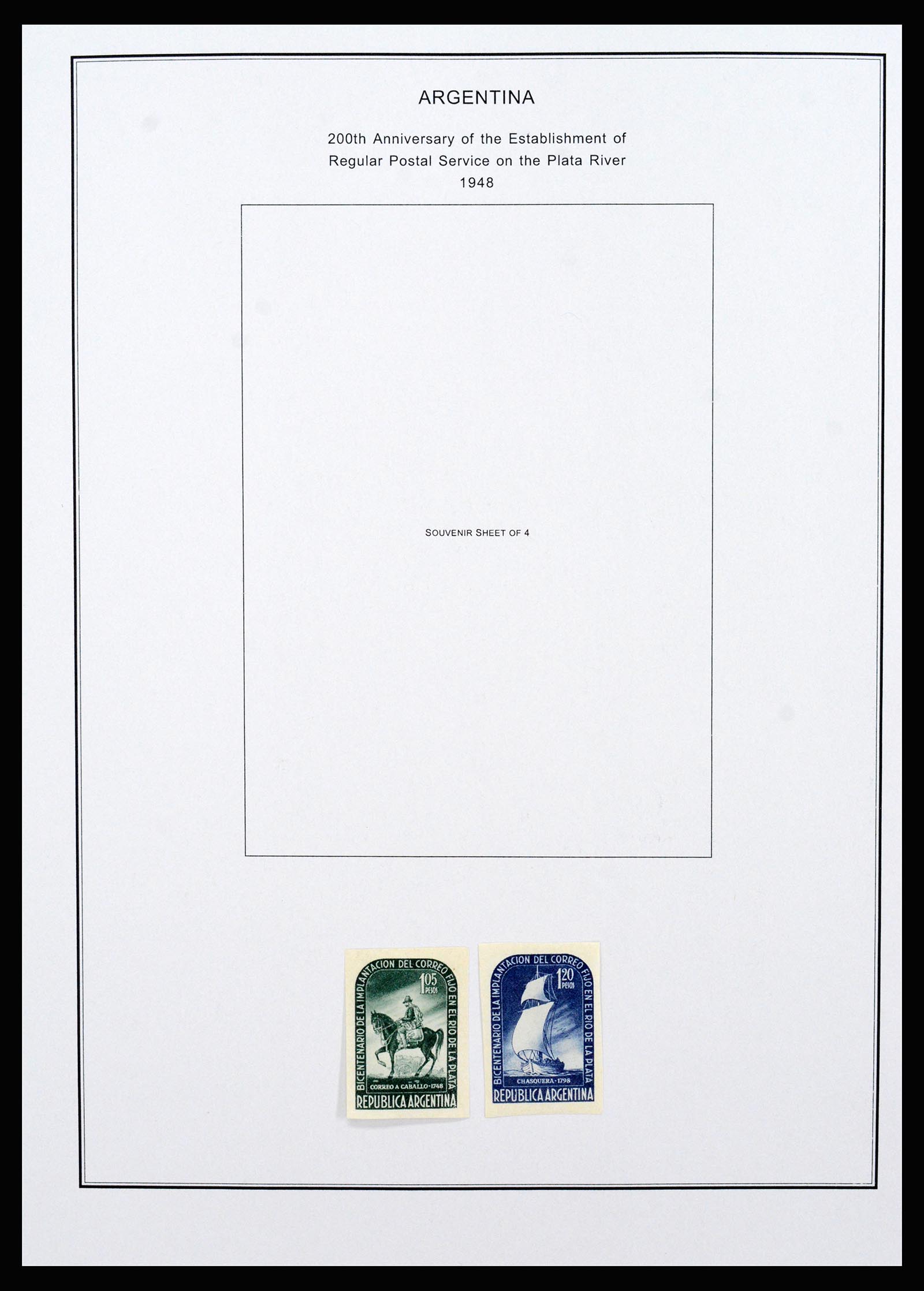 37215 045 - Postzegelverzameling 37215 Argentinië 1858-2003.