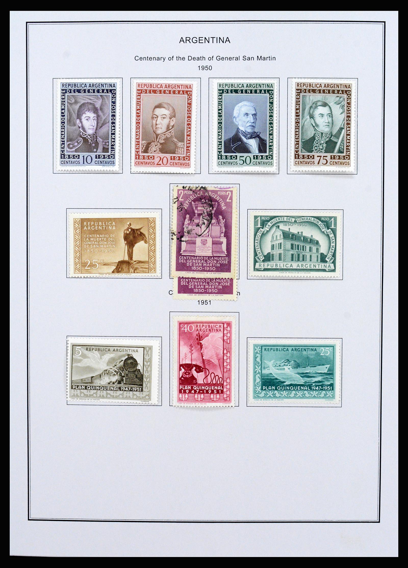 37215 047 - Postzegelverzameling 37215 Argentinië 1858-2003.