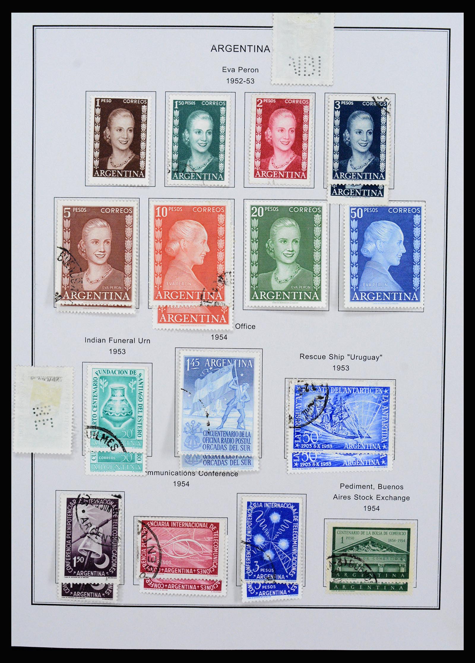 37215 050 - Postzegelverzameling 37215 Argentinië 1858-2003.