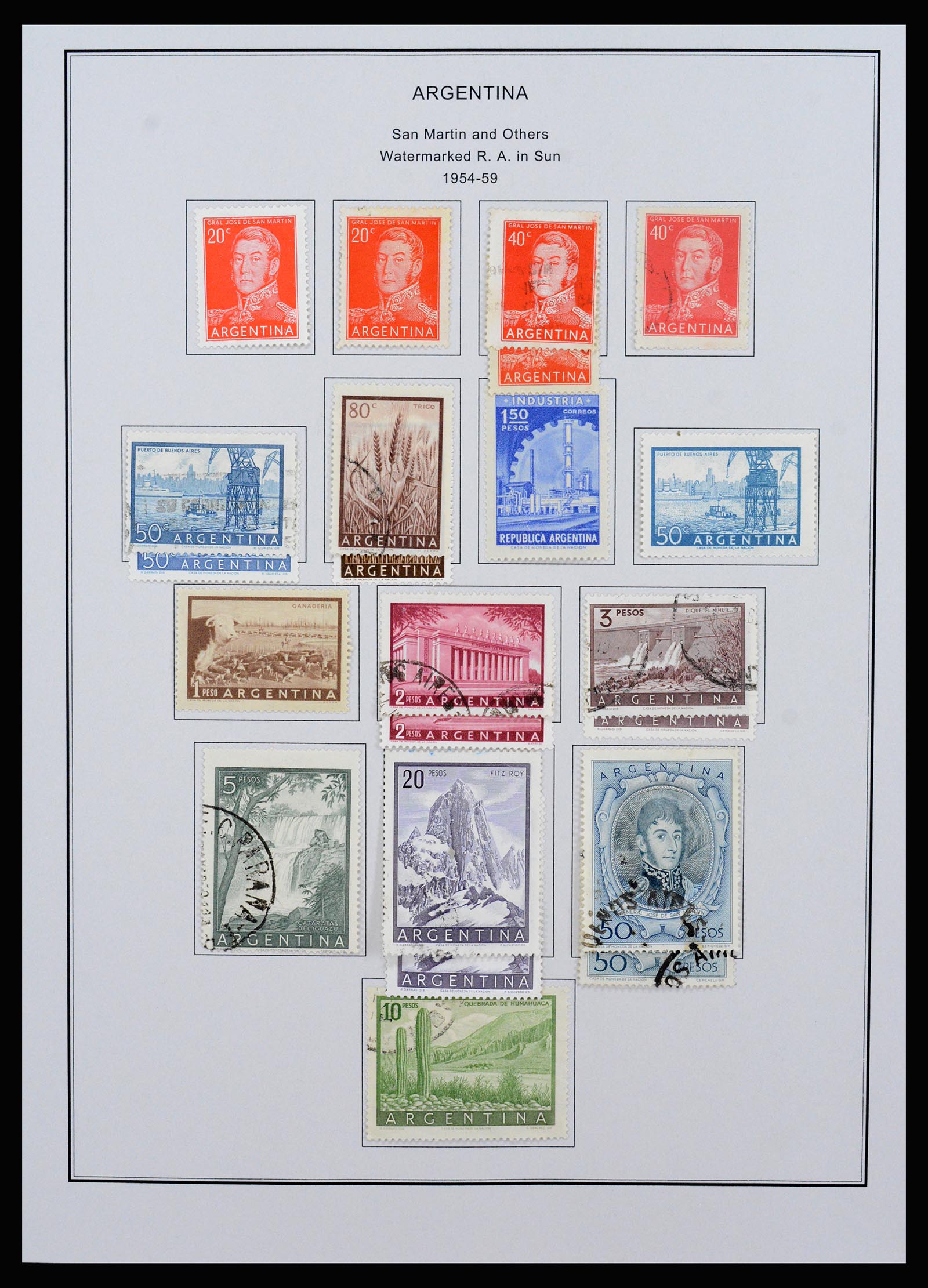 37215 051 - Postzegelverzameling 37215 Argentinië 1858-2003.