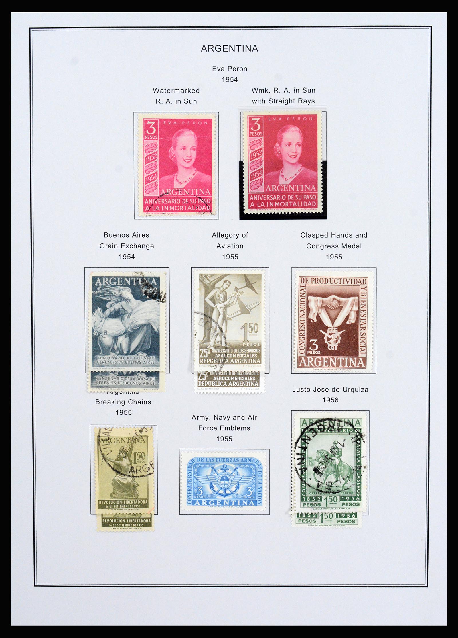 37215 053 - Postzegelverzameling 37215 Argentinië 1858-2003.