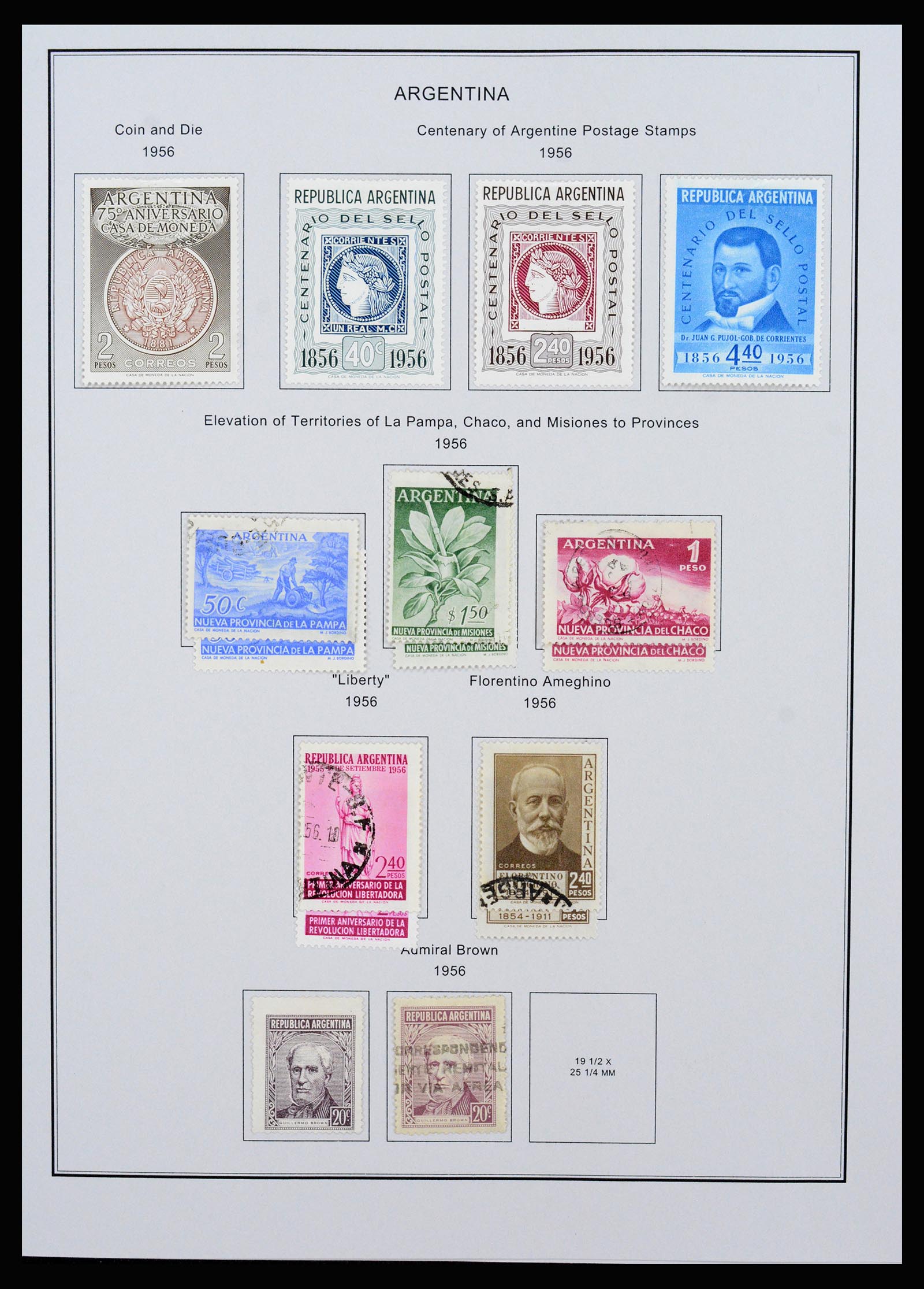 37215 054 - Postzegelverzameling 37215 Argentinië 1858-2003.