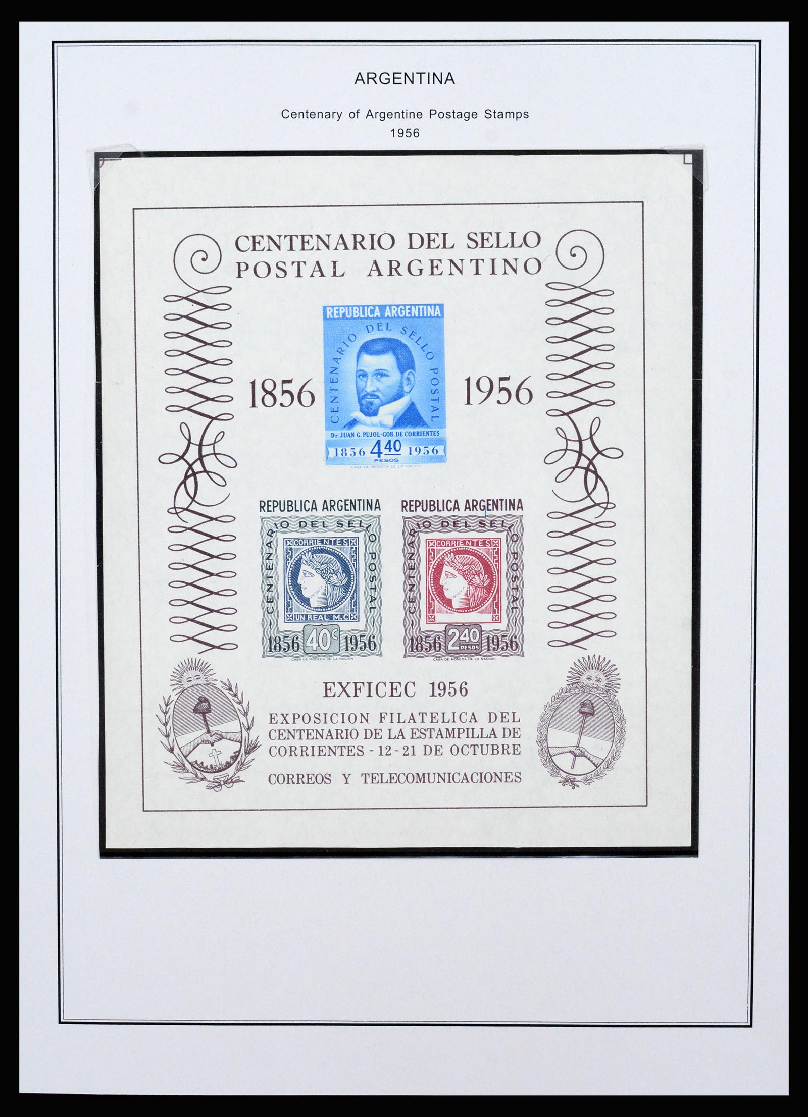 37215 055 - Postzegelverzameling 37215 Argentinië 1858-2003.