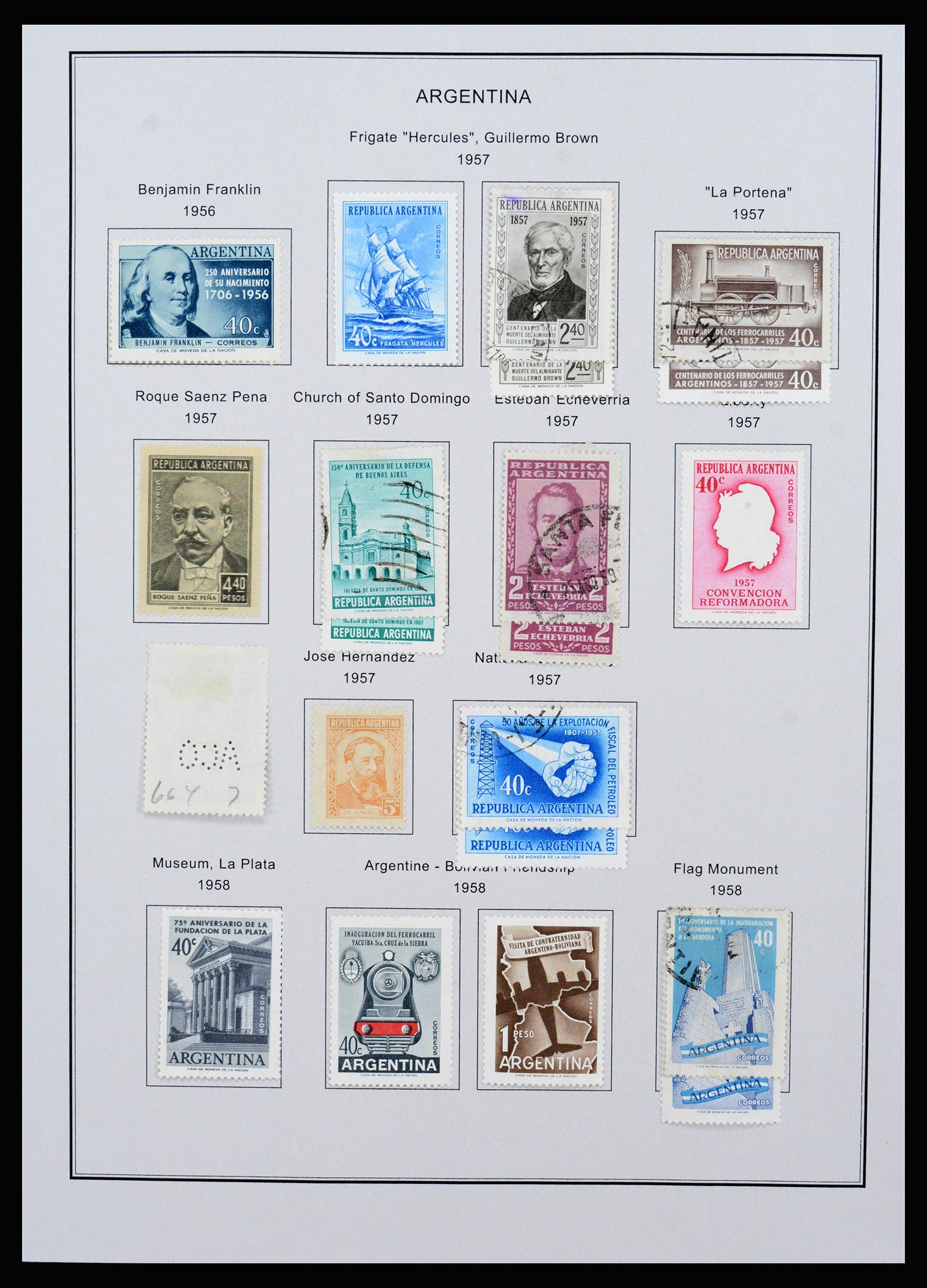 37215 056 - Postzegelverzameling 37215 Argentinië 1858-2003.