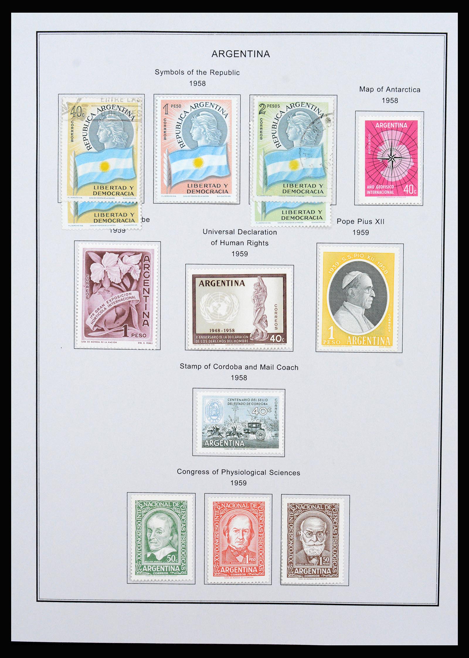 37215 057 - Postzegelverzameling 37215 Argentinië 1858-2003.