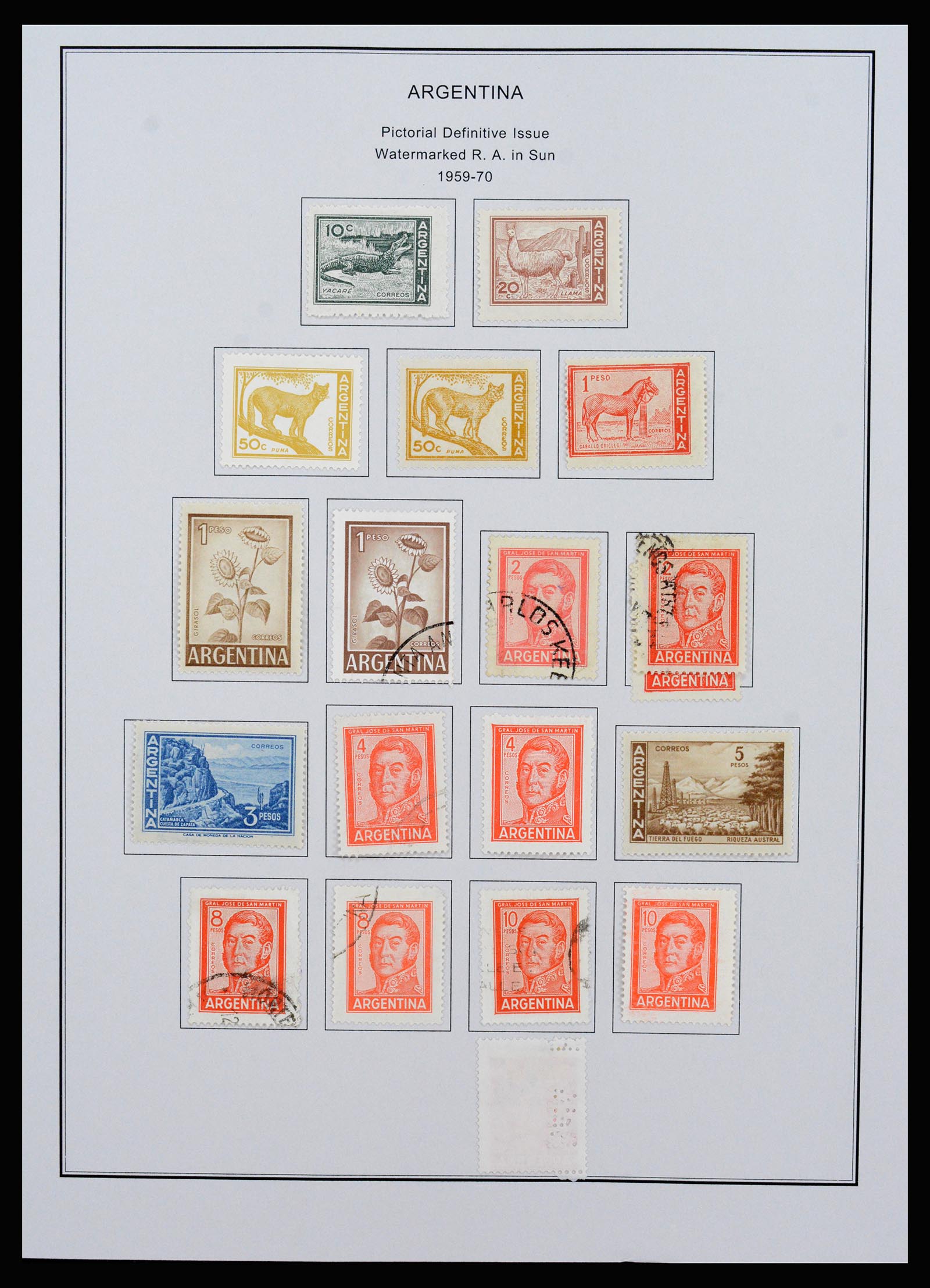 37215 058 - Postzegelverzameling 37215 Argentinië 1858-2003.