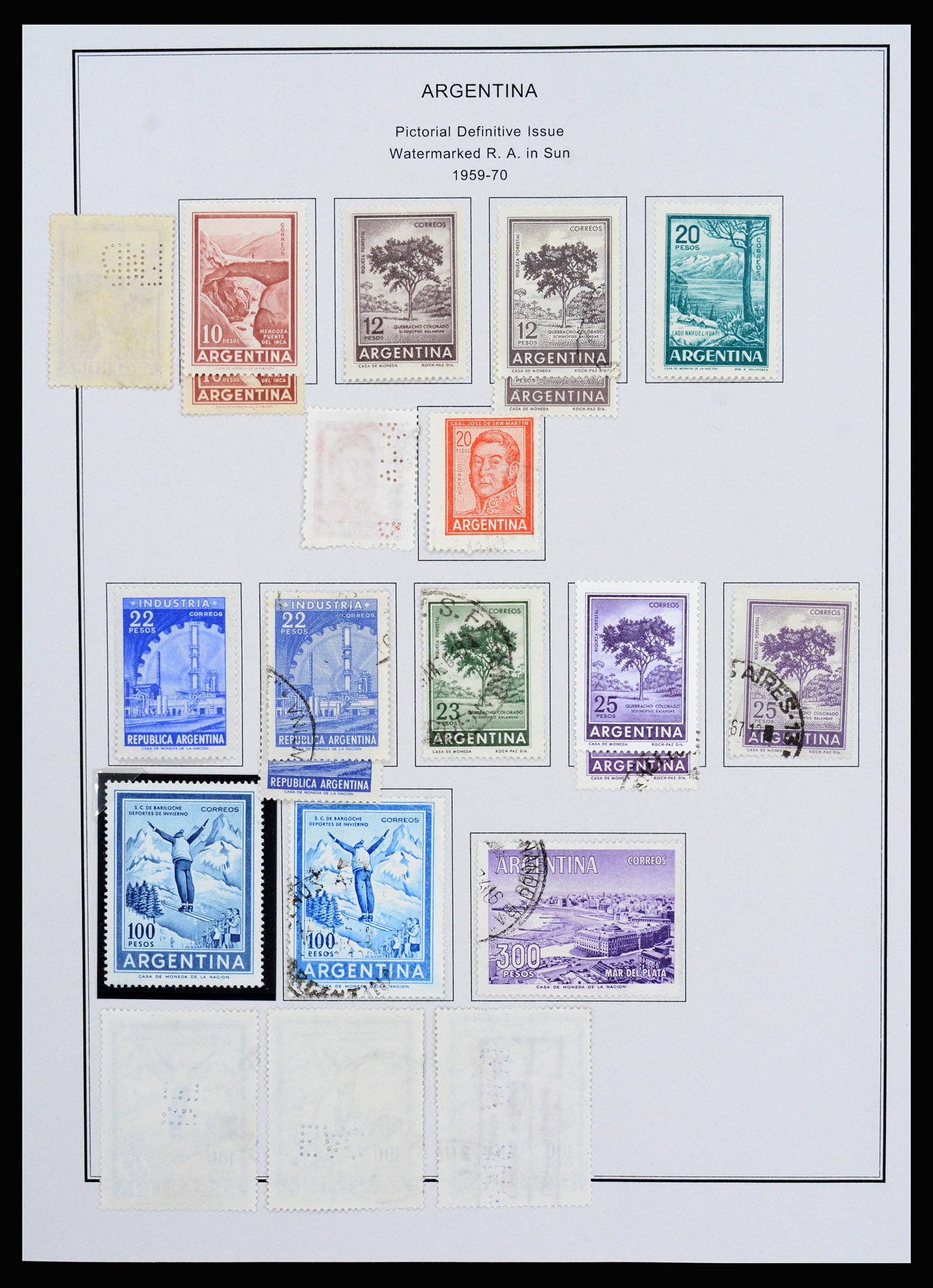 37215 059 - Postzegelverzameling 37215 Argentinië 1858-2003.
