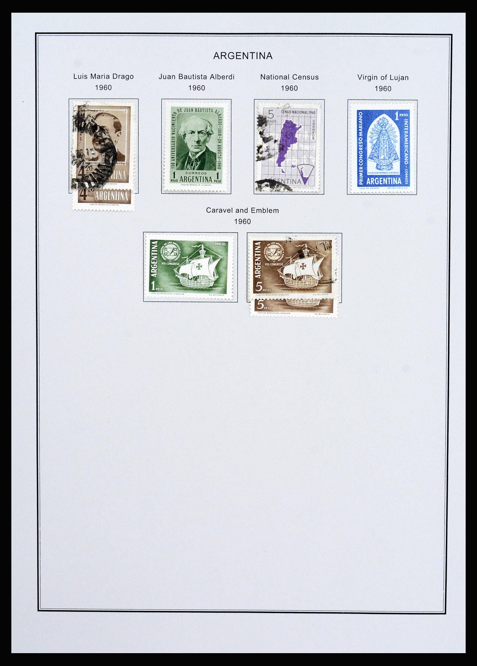 37215 061 - Postzegelverzameling 37215 Argentinië 1858-2003.