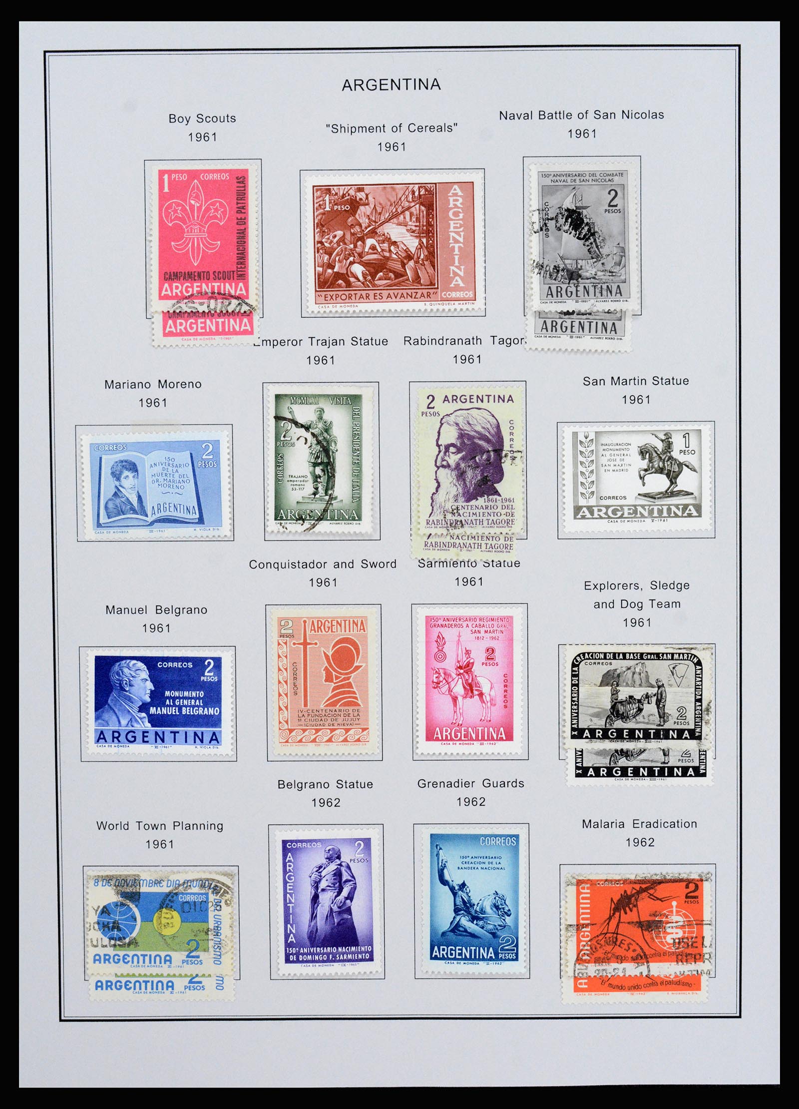 37215 062 - Postzegelverzameling 37215 Argentinië 1858-2003.
