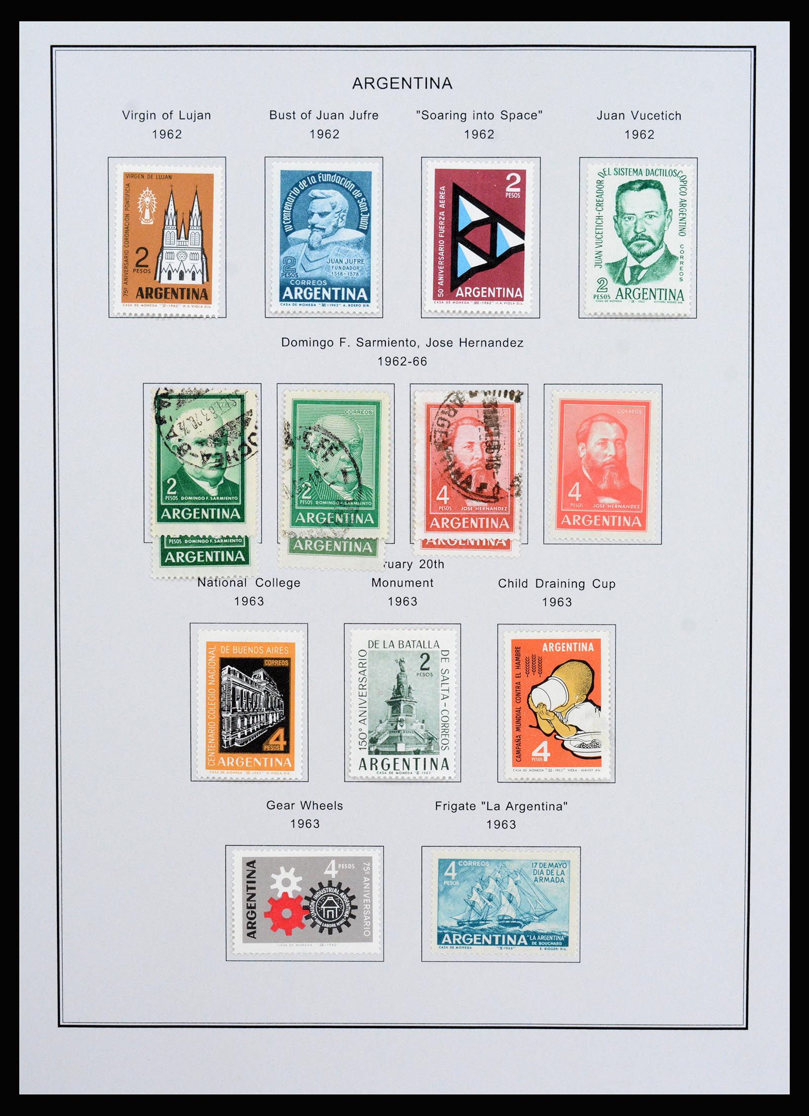 37215 063 - Postzegelverzameling 37215 Argentinië 1858-2003.
