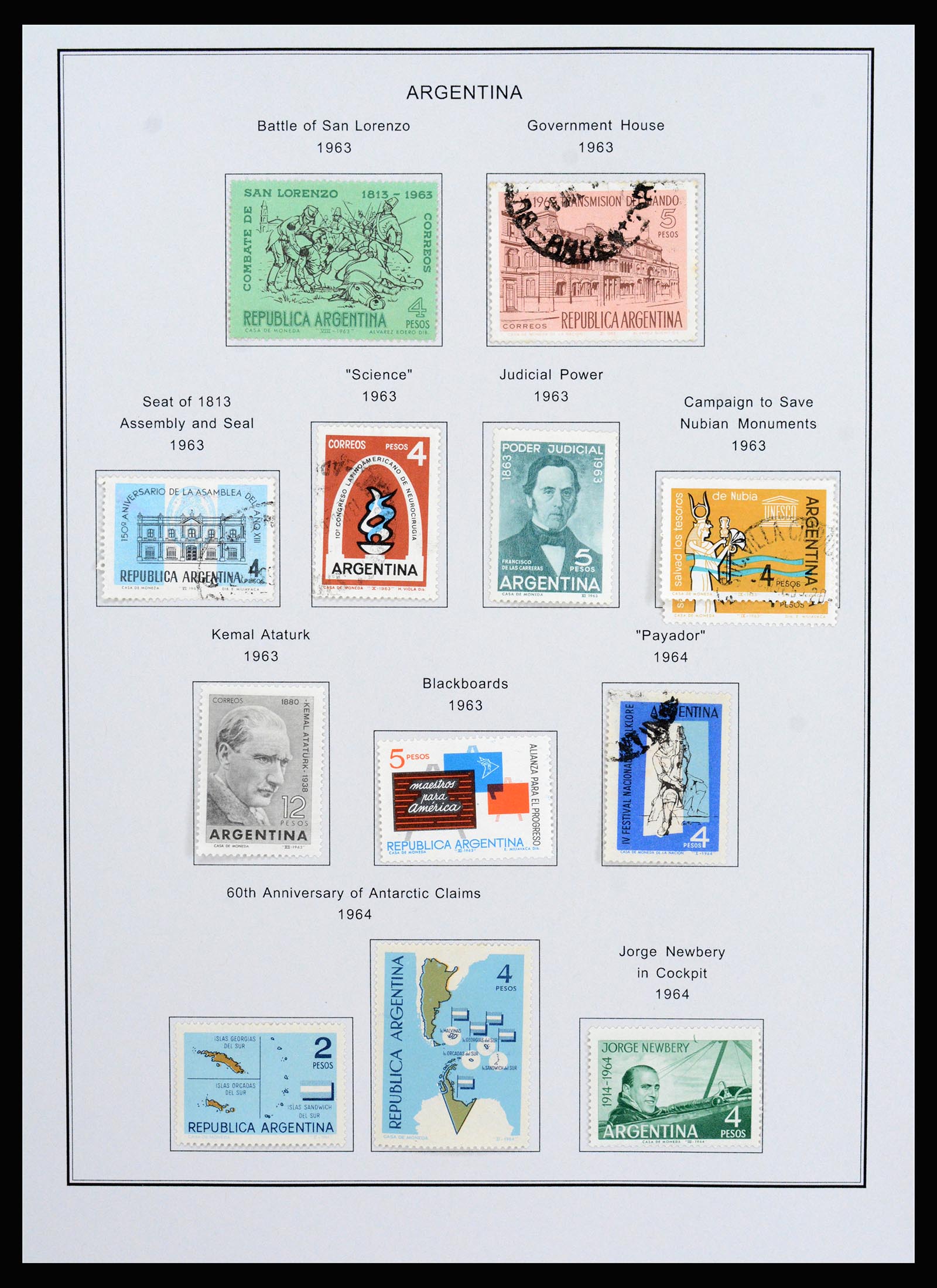 37215 064 - Postzegelverzameling 37215 Argentinië 1858-2003.