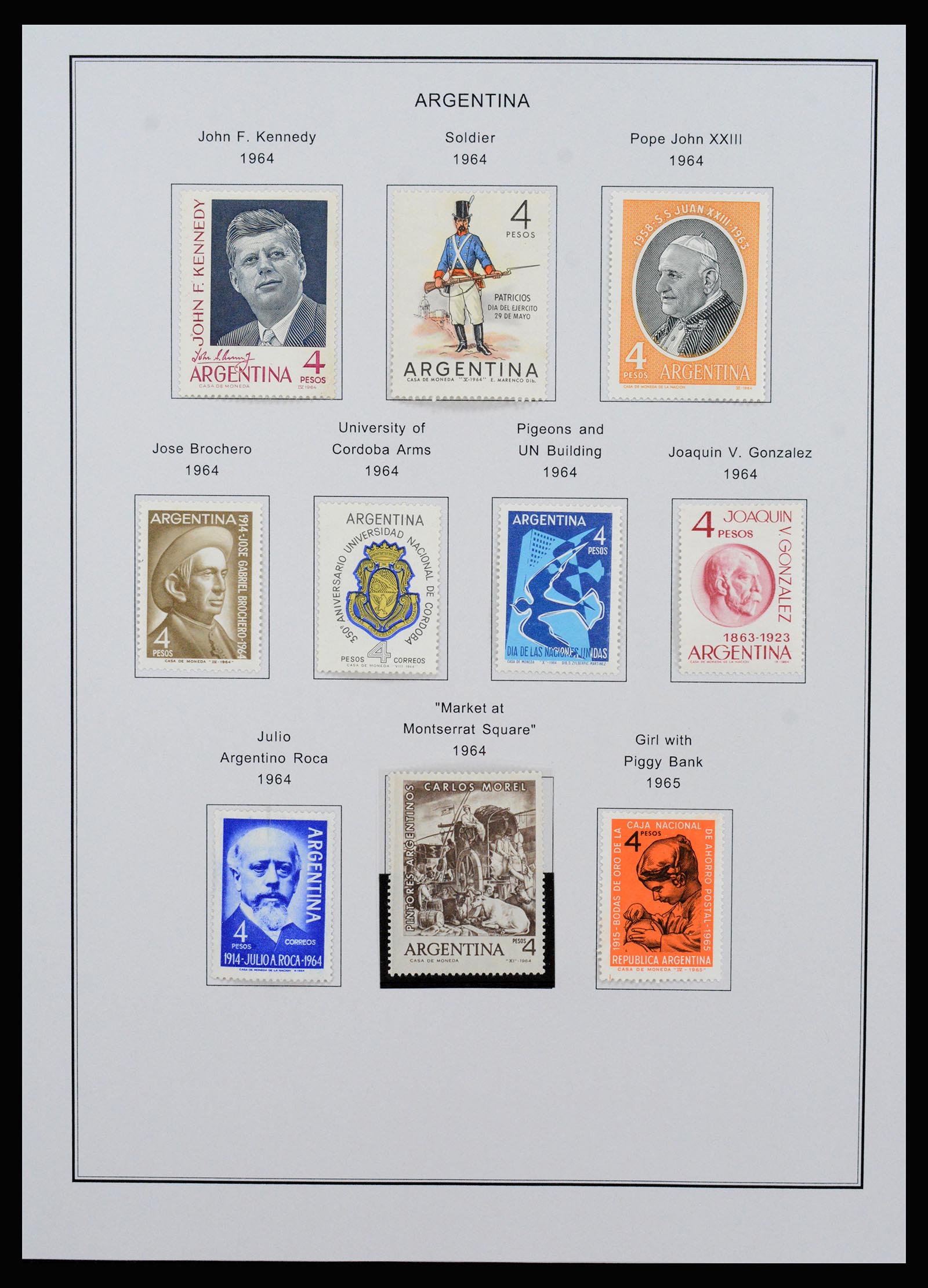 37215 065 - Postzegelverzameling 37215 Argentinië 1858-2003.