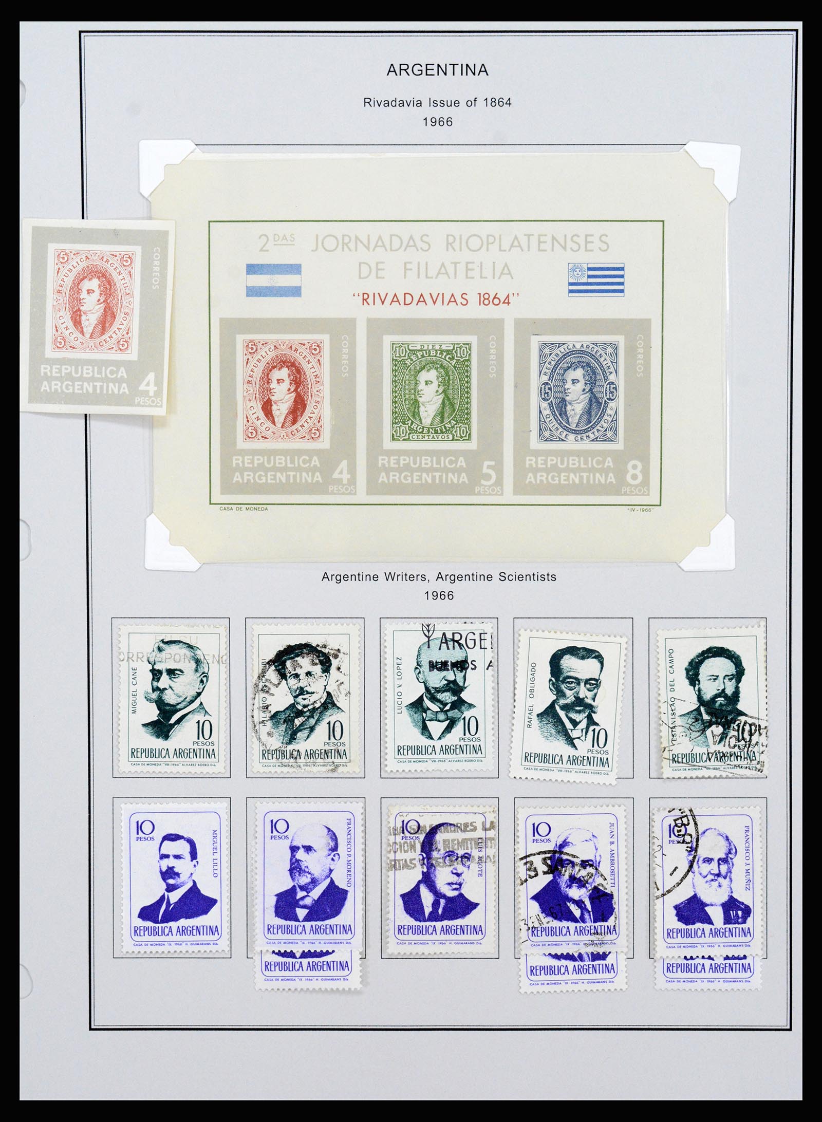 37215 071 - Postzegelverzameling 37215 Argentinië 1858-2003.
