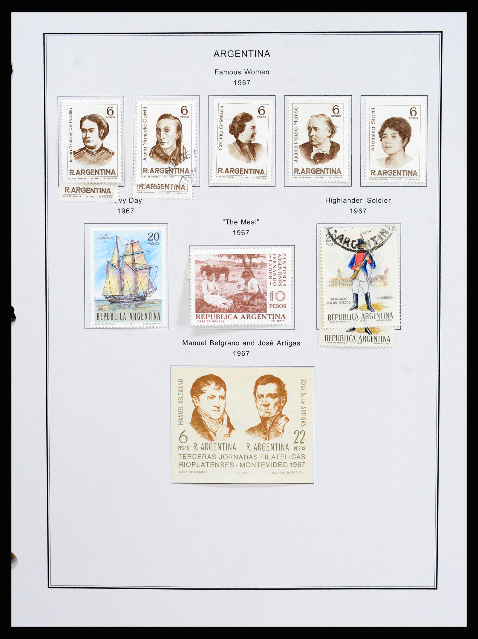 37215 075 - Postzegelverzameling 37215 Argentinië 1858-2003.