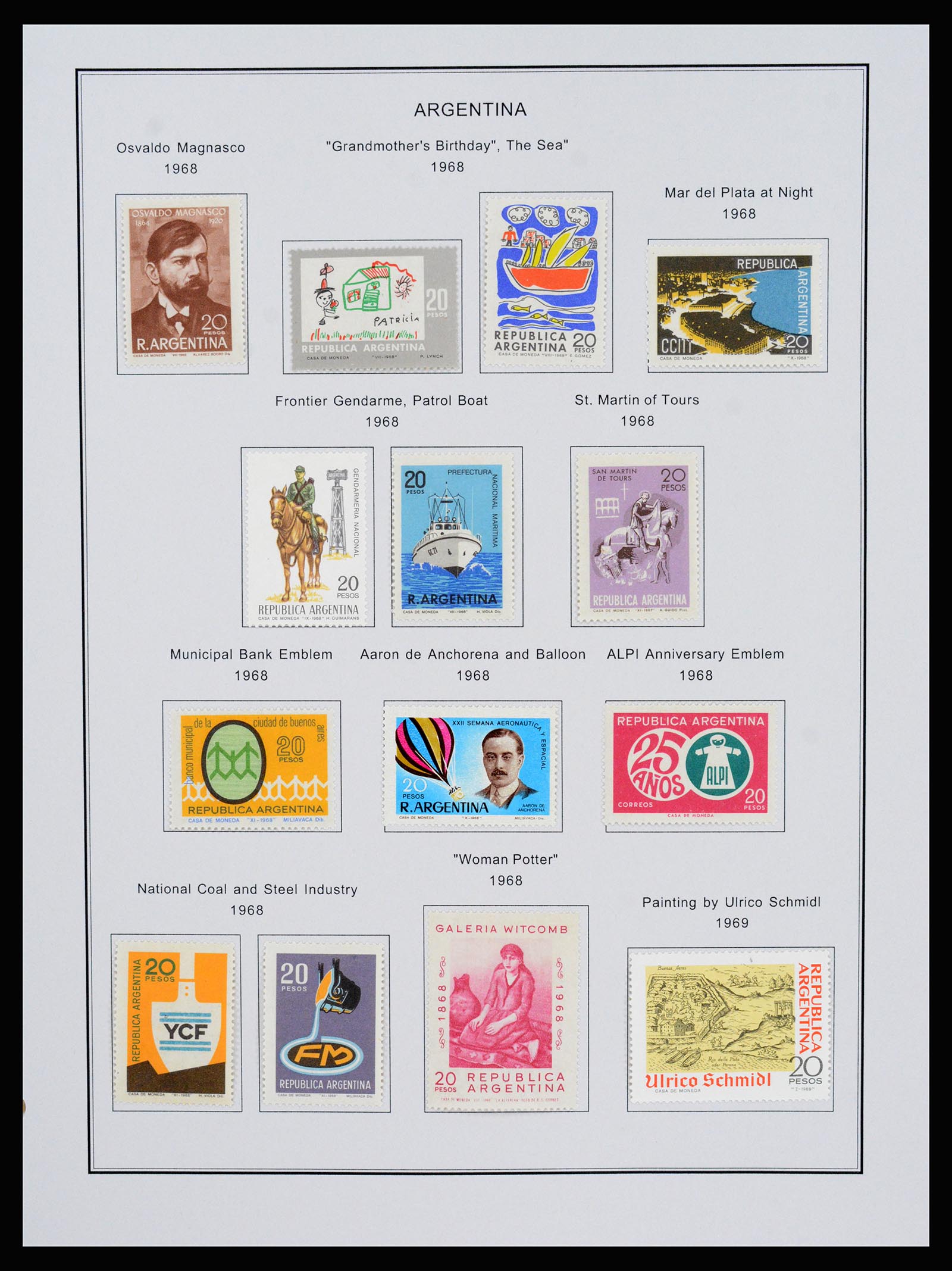 37215 078 - Postzegelverzameling 37215 Argentinië 1858-2003.