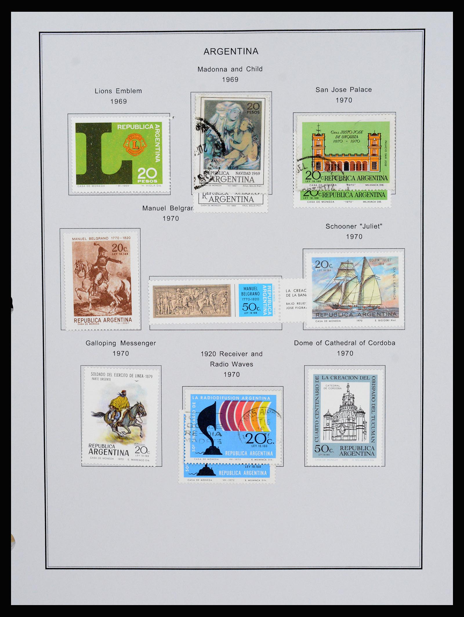 37215 082 - Postzegelverzameling 37215 Argentinië 1858-2003.