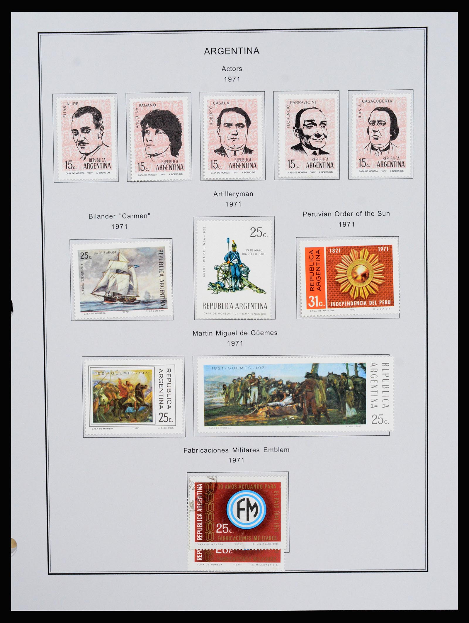 37215 085 - Postzegelverzameling 37215 Argentinië 1858-2003.