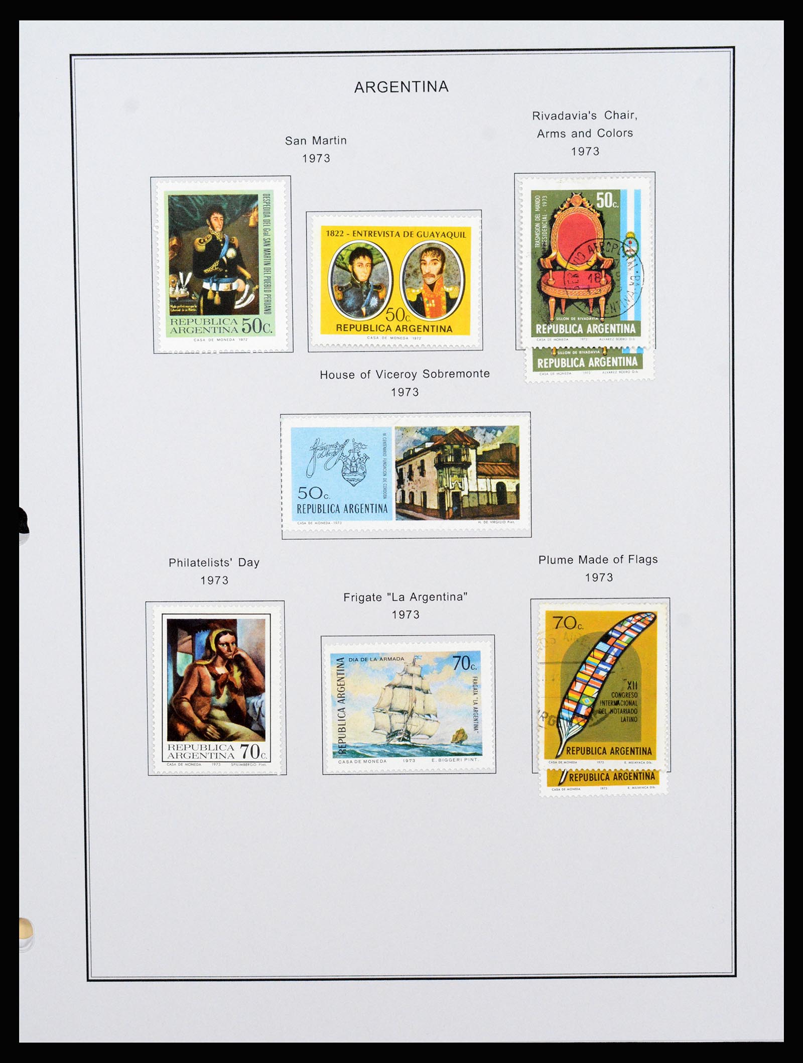 37215 090 - Postzegelverzameling 37215 Argentinië 1858-2003.