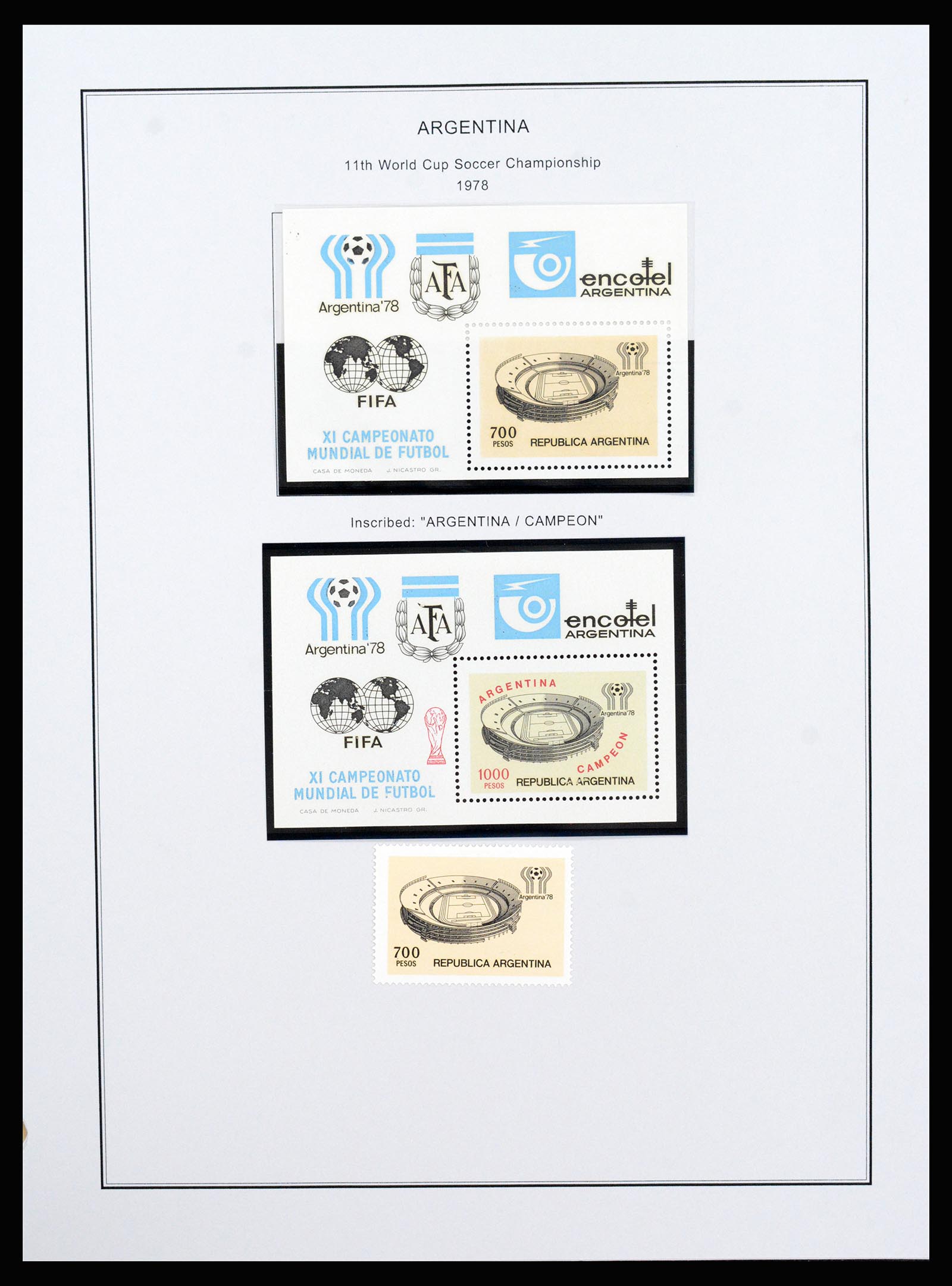 37215 109 - Postzegelverzameling 37215 Argentinië 1858-2003.
