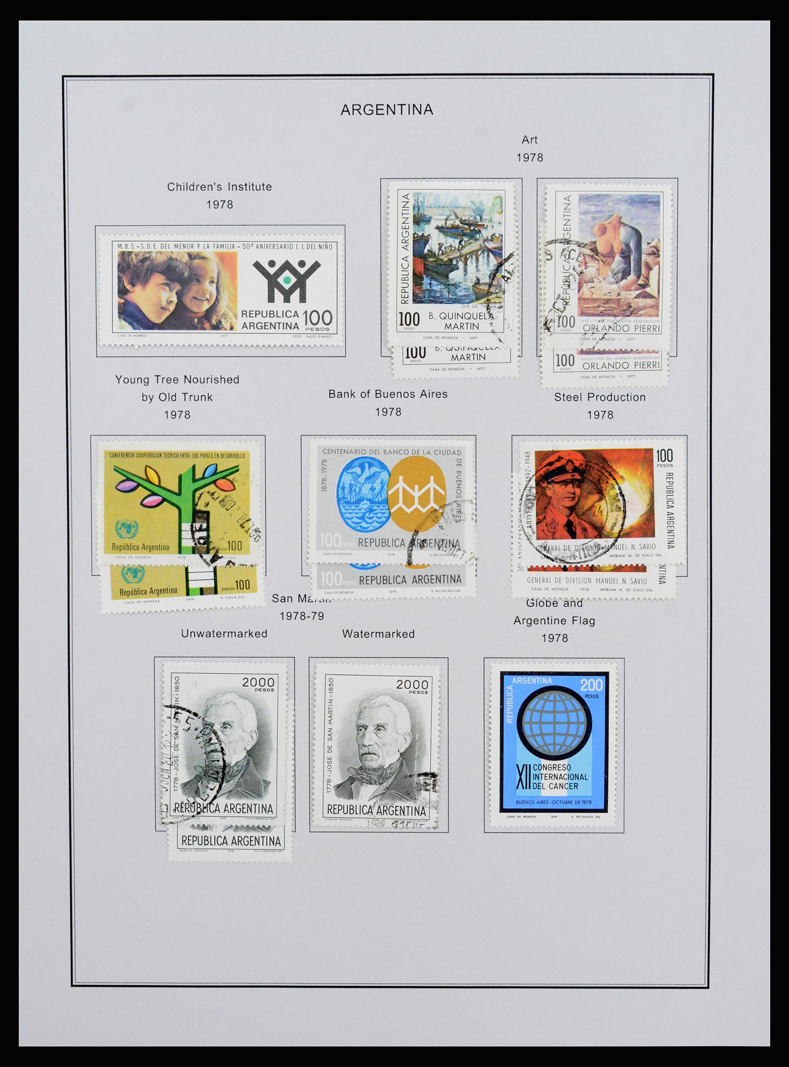 37215 110 - Postzegelverzameling 37215 Argentinië 1858-2003.