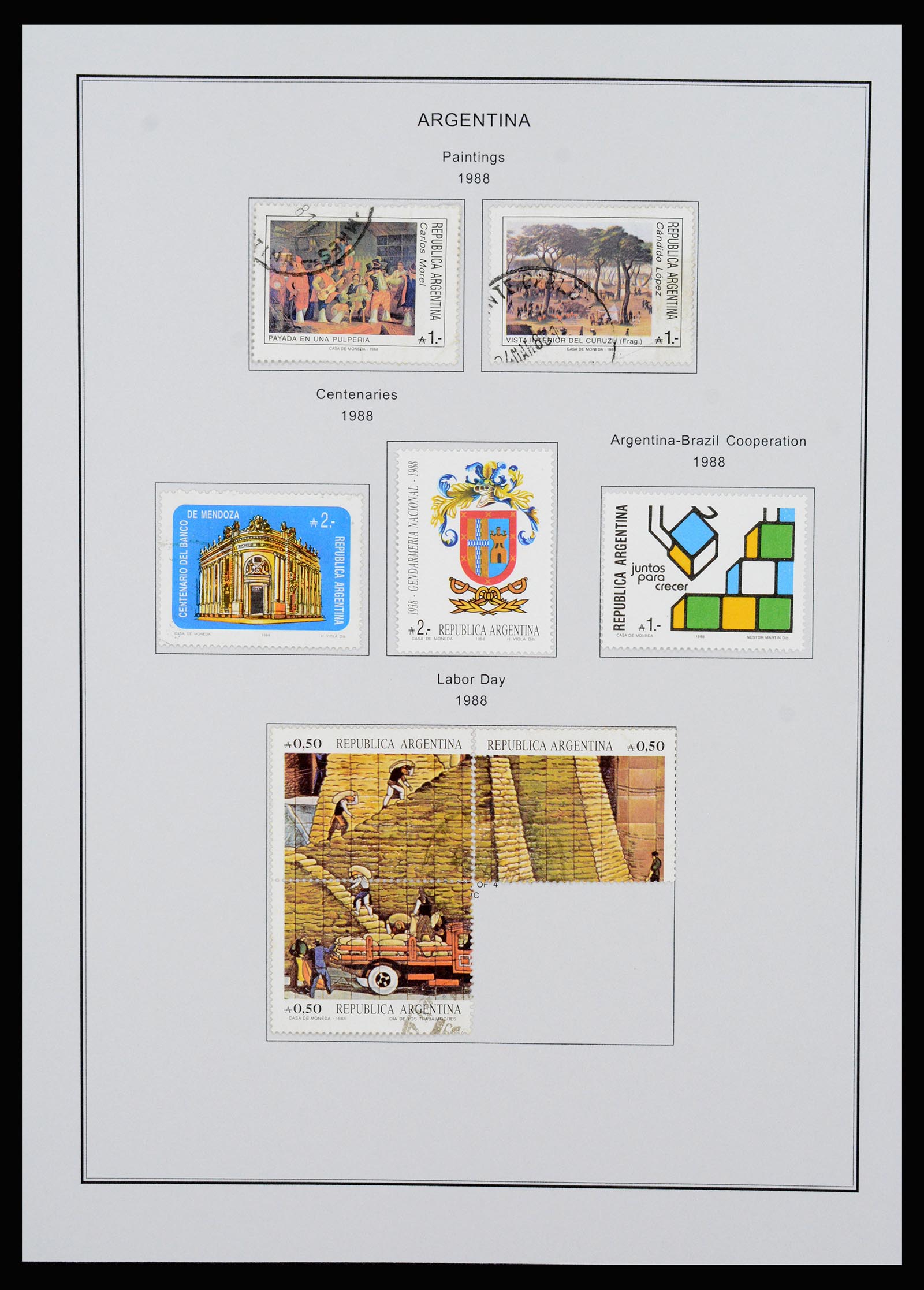 37215 268 - Postzegelverzameling 37215 Argentinië 1858-2003.