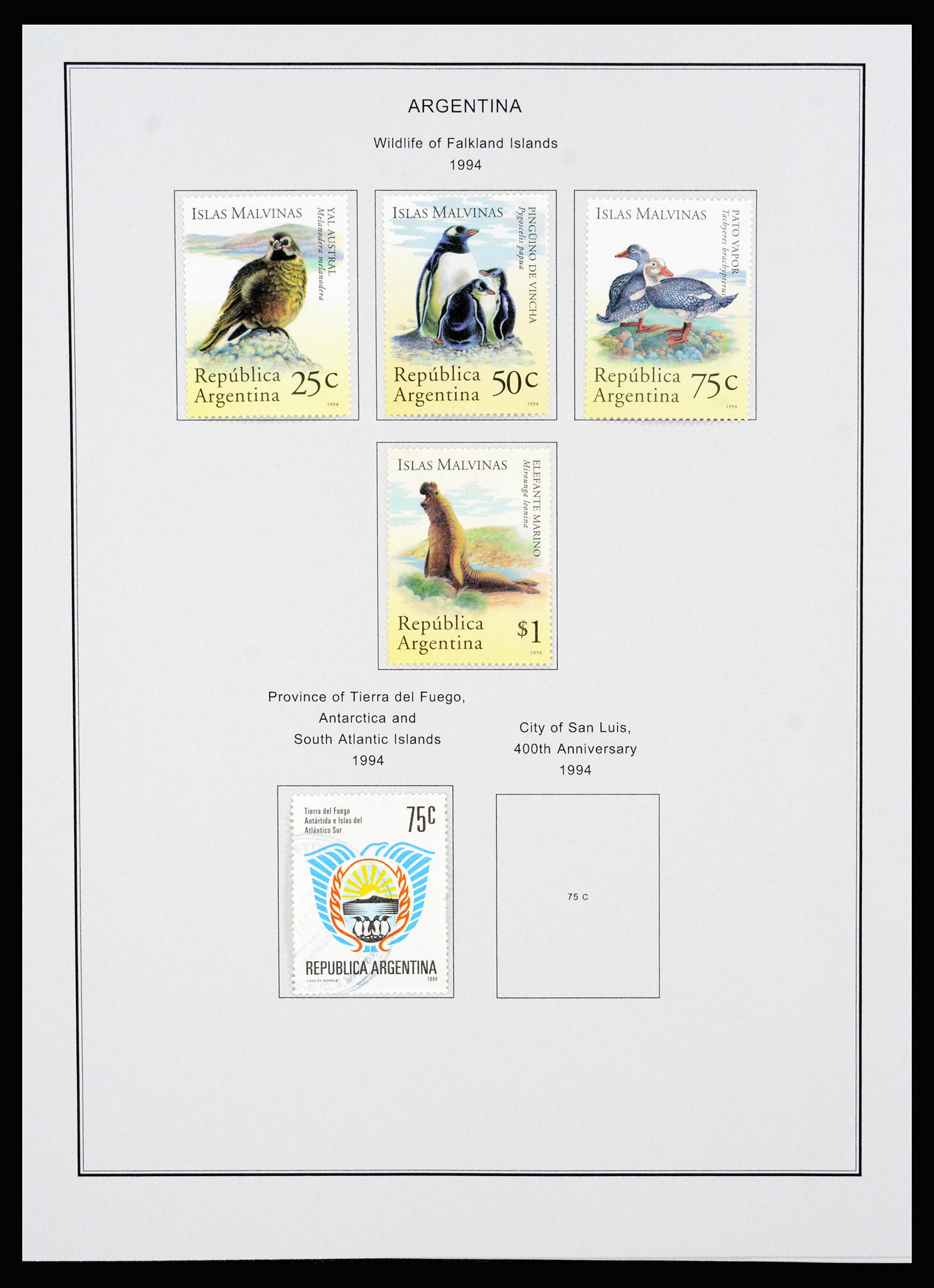 37215 300 - Postzegelverzameling 37215 Argentinië 1858-2003.