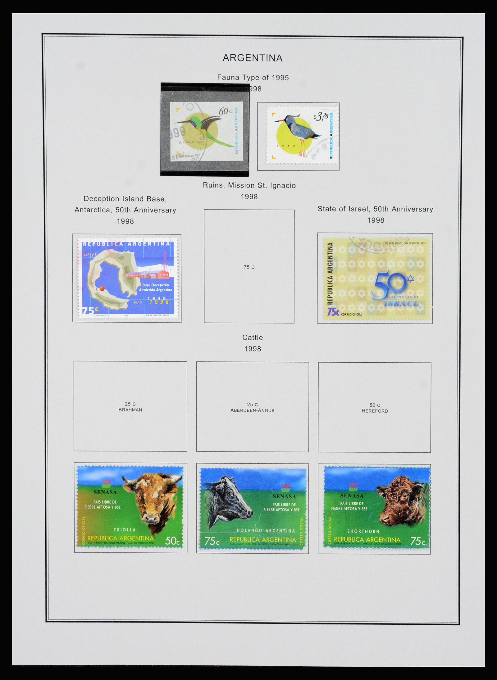 37215 321 - Postzegelverzameling 37215 Argentinië 1858-2003.