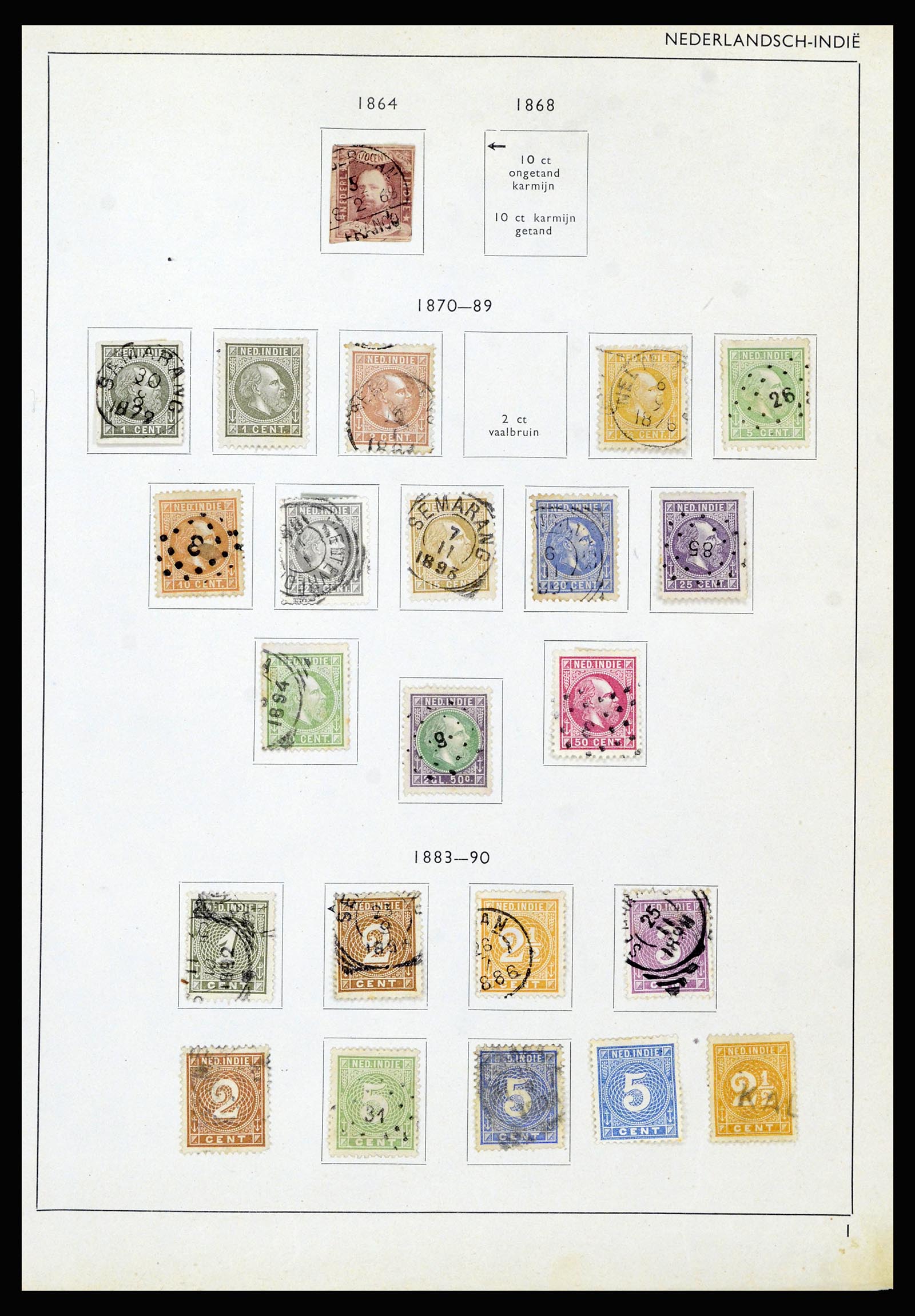 37217 001 - Postzegelverzameling 37217 Overzeese Gebiedsdelen 1864-1975.