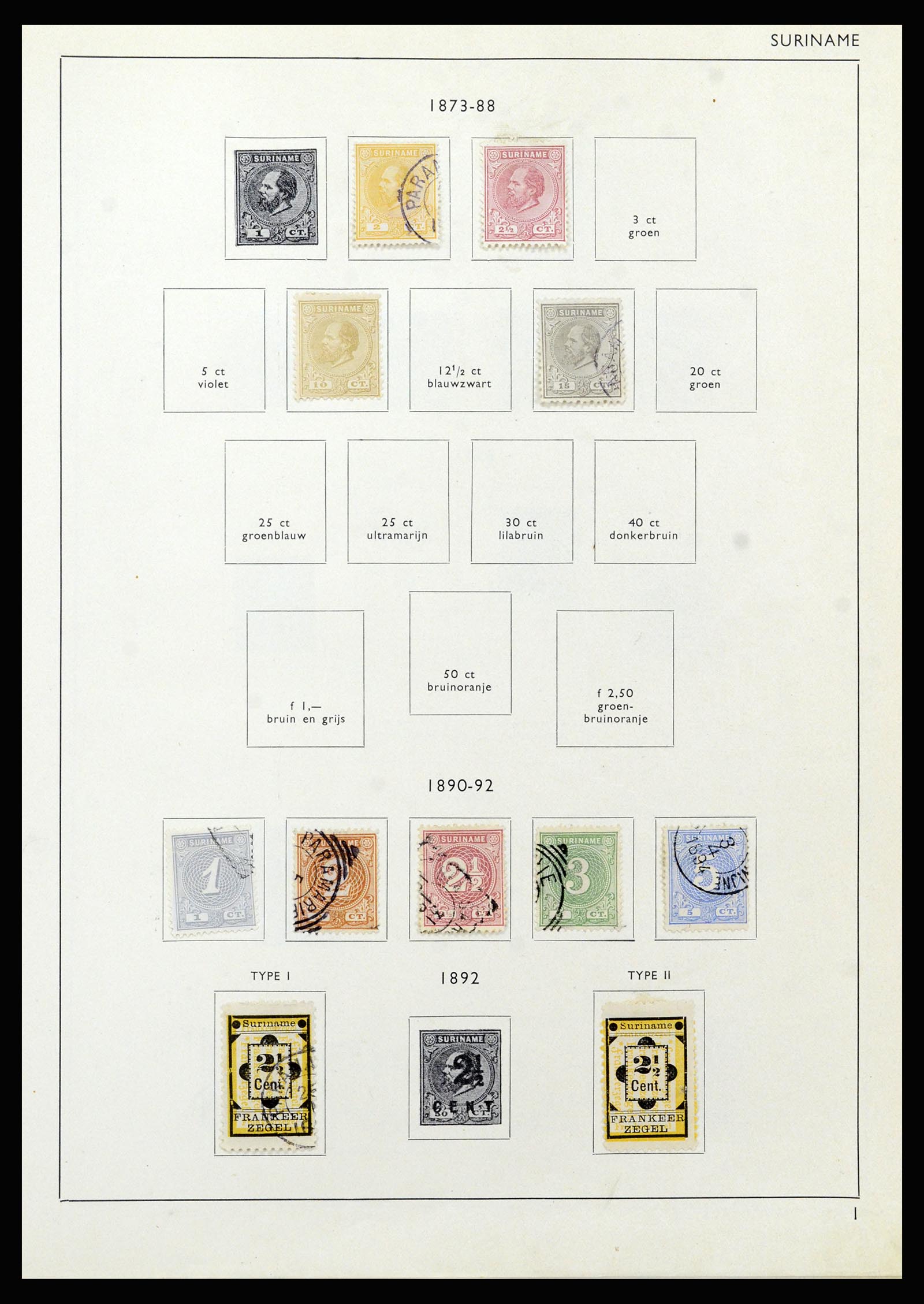 37217 084 - Stamp collection 37217 Dutch territories 1864-1975.
