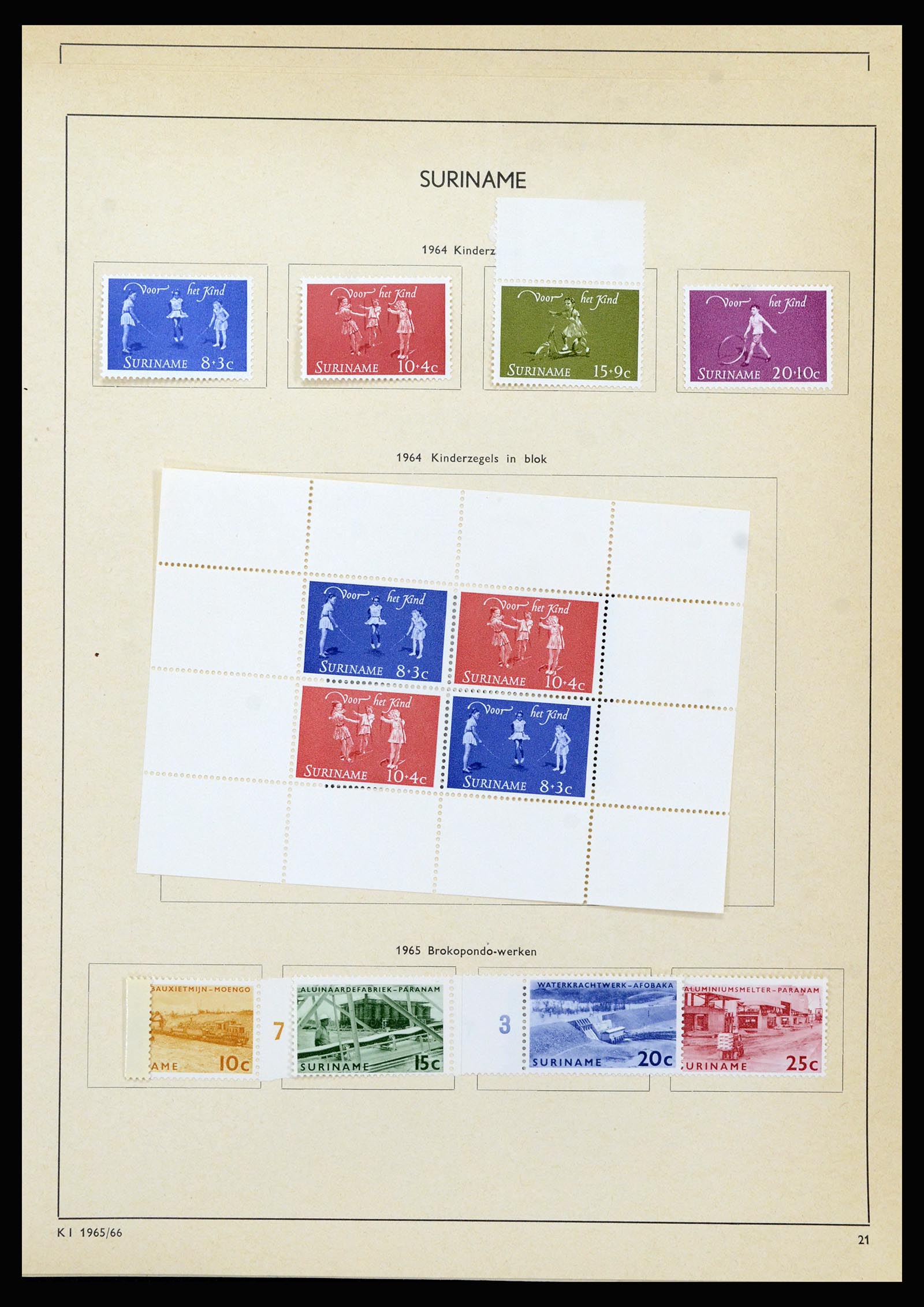 37217 109 - Stamp collection 37217 Dutch territories 1864-1975.