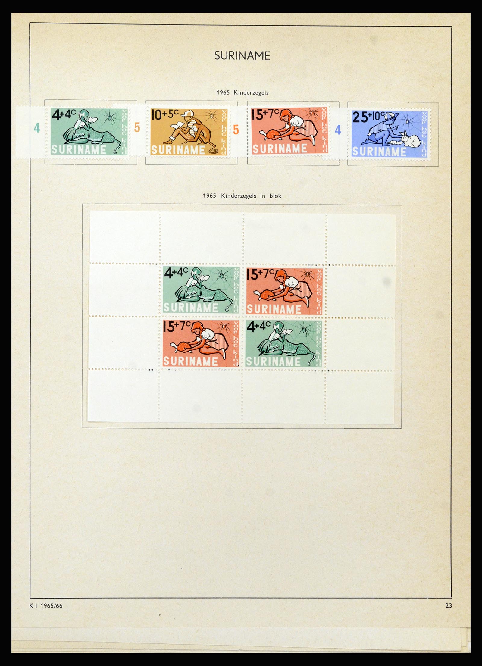 37217 111 - Stamp collection 37217 Dutch territories 1864-1975.