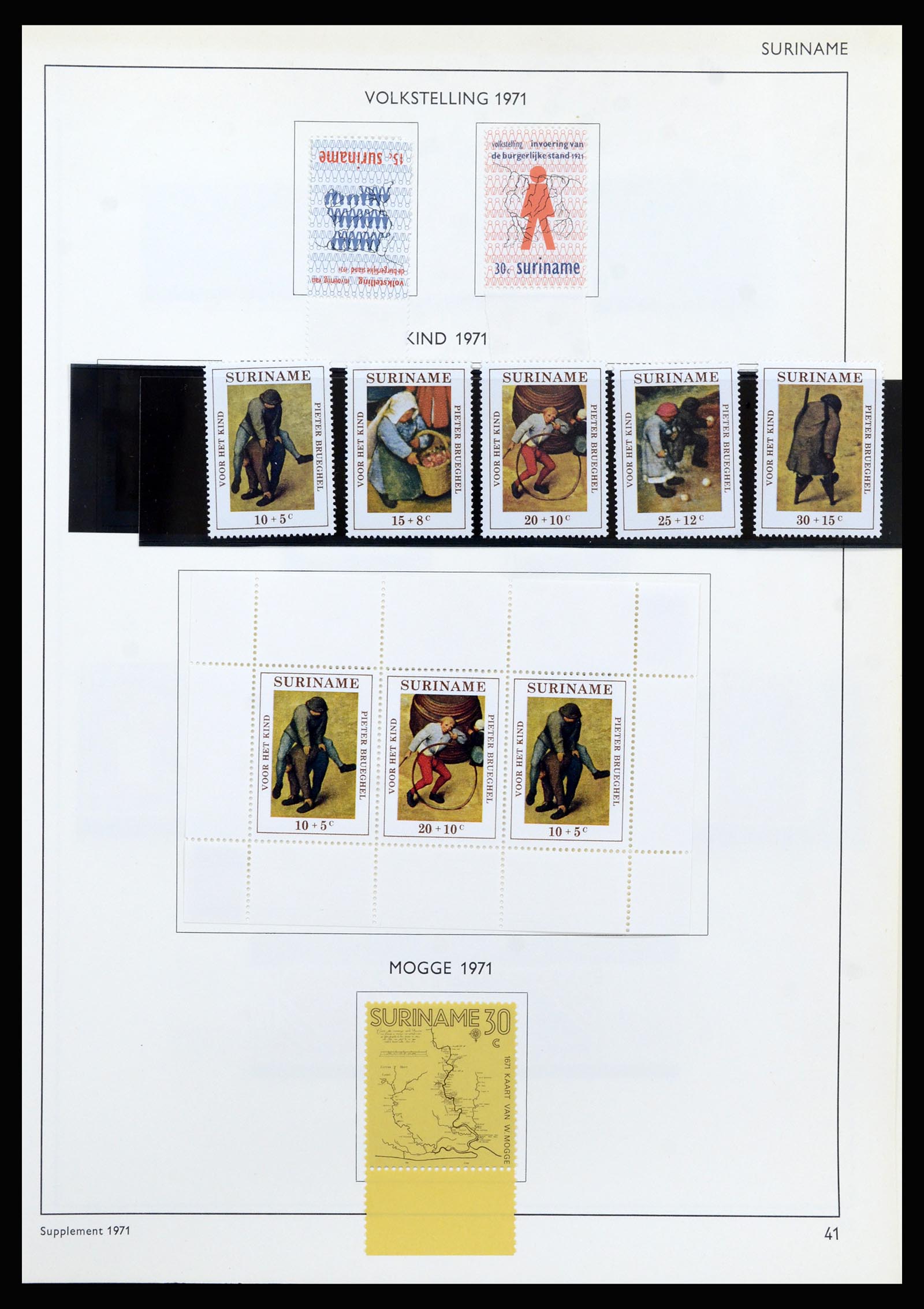 37217 123 - Stamp collection 37217 Dutch territories 1864-1975.