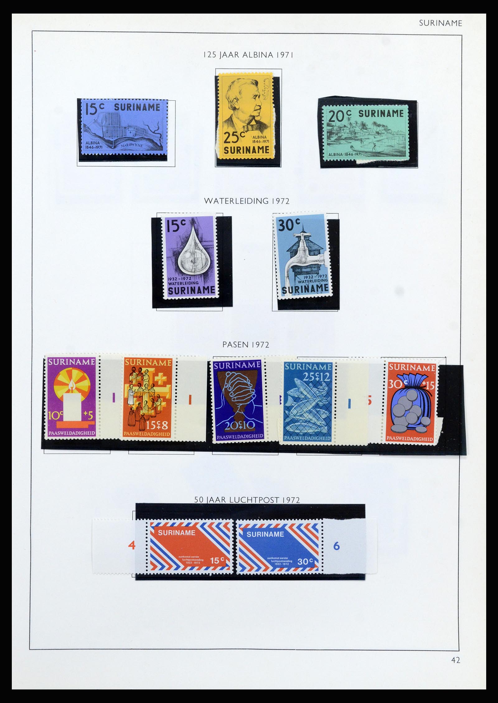 37217 124 - Stamp collection 37217 Dutch territories 1864-1975.