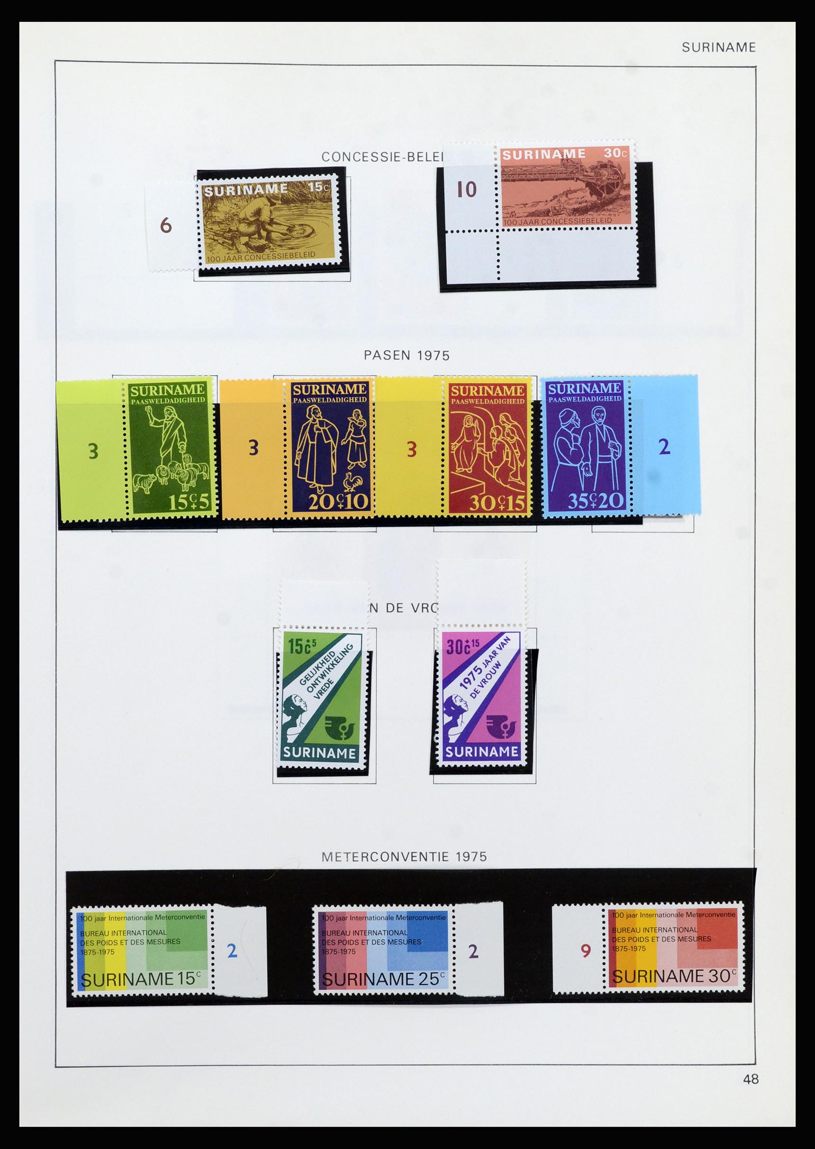 37217 130 - Stamp collection 37217 Dutch territories 1864-1975.