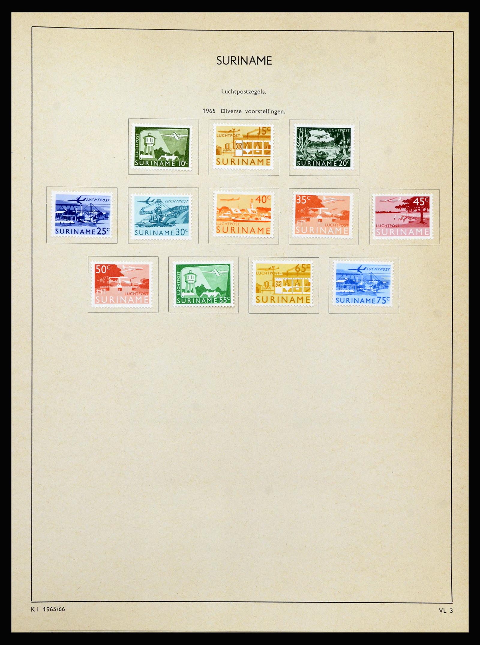 37217 135 - Stamp collection 37217 Dutch territories 1864-1975.