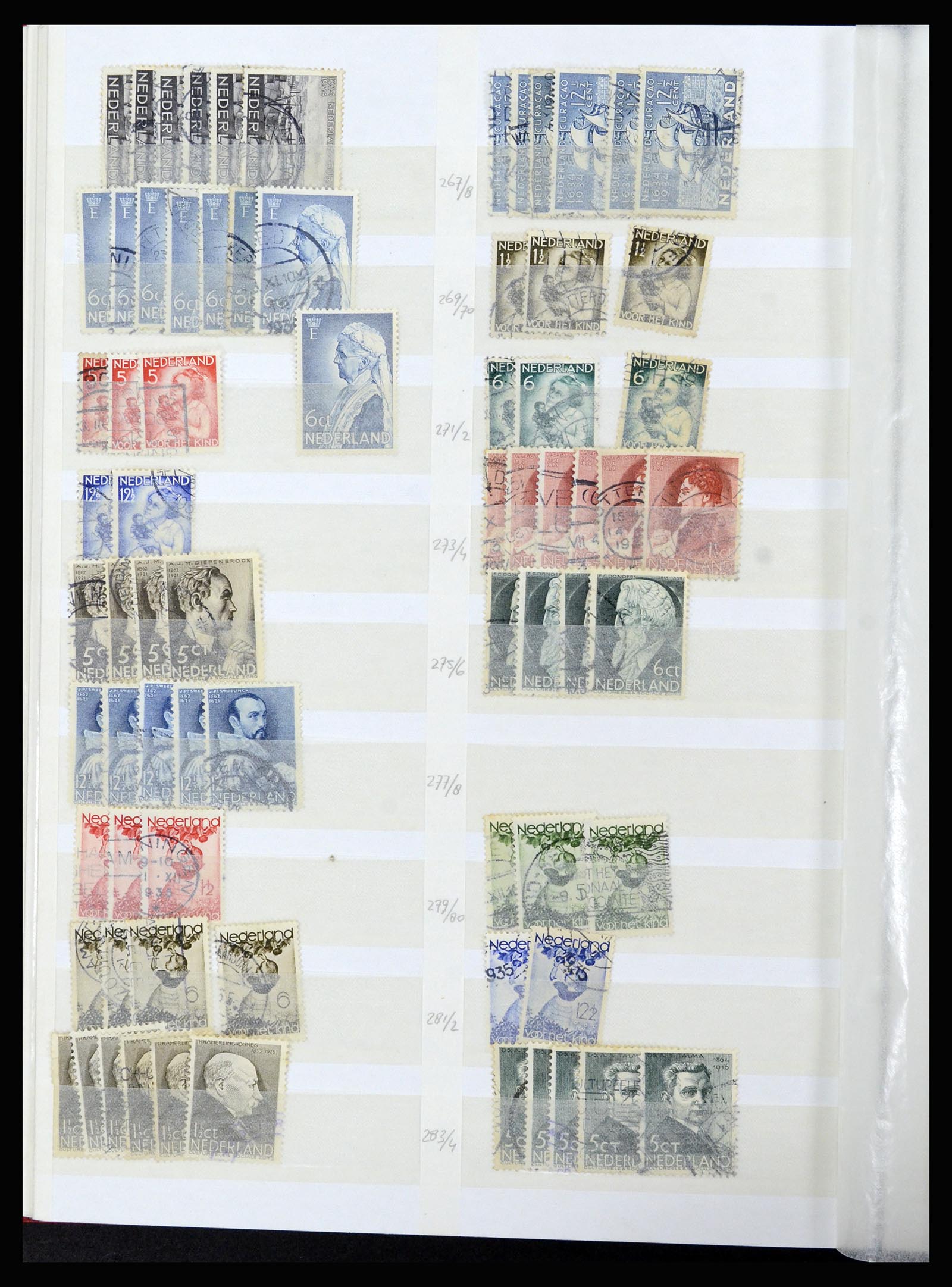 37218 022 - Postzegelverzameling 37218 Nederland 1852-1967.