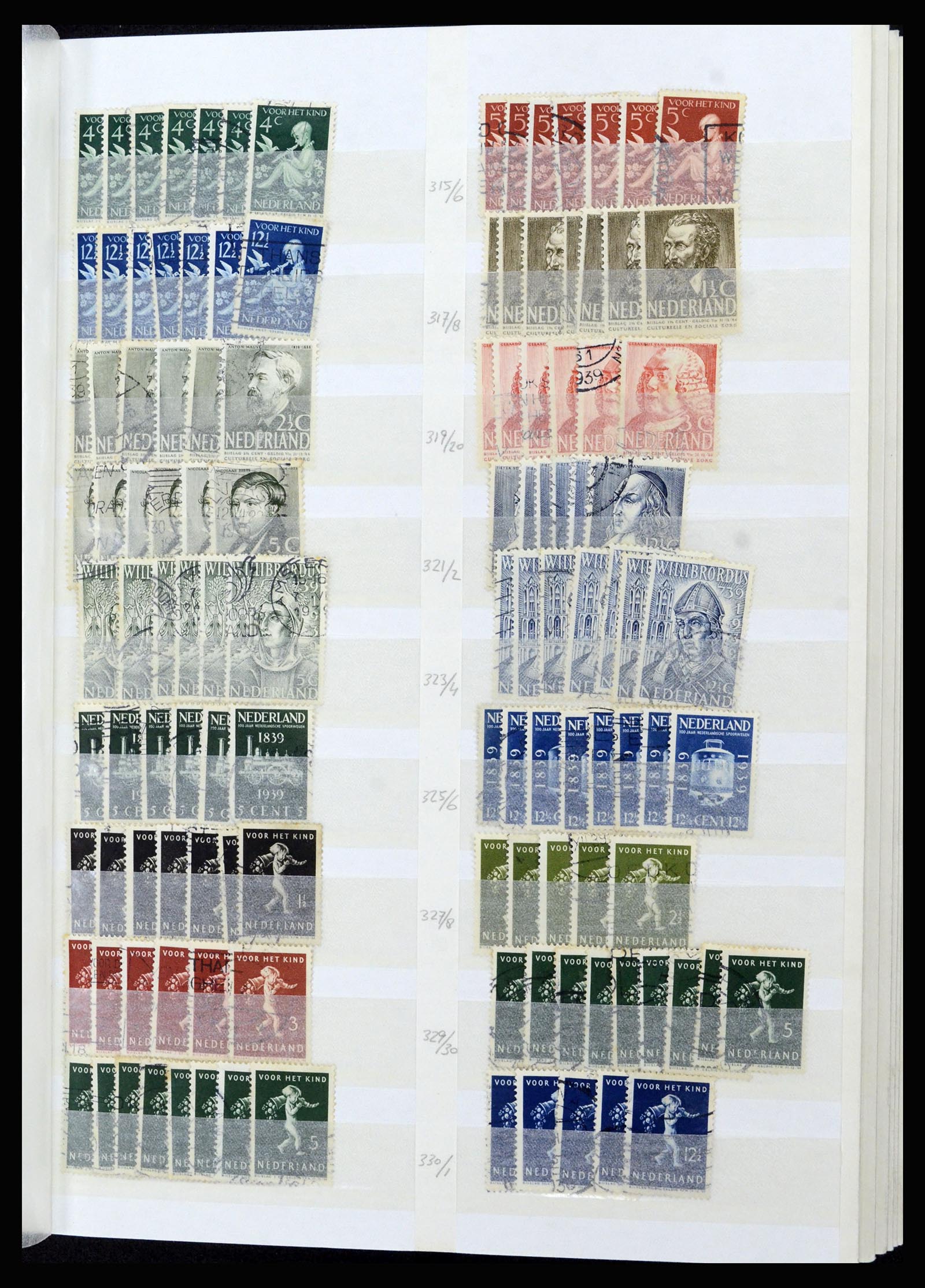 37218 025 - Postzegelverzameling 37218 Nederland 1852-1967.
