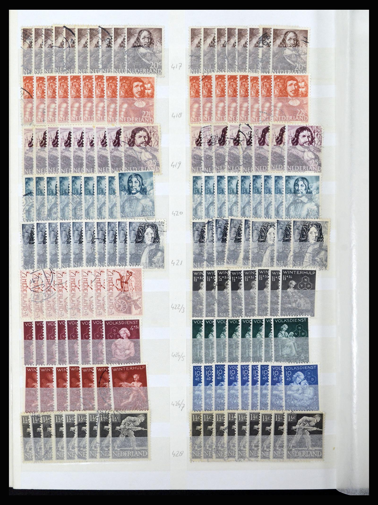37218 032 - Postzegelverzameling 37218 Nederland 1852-1967.
