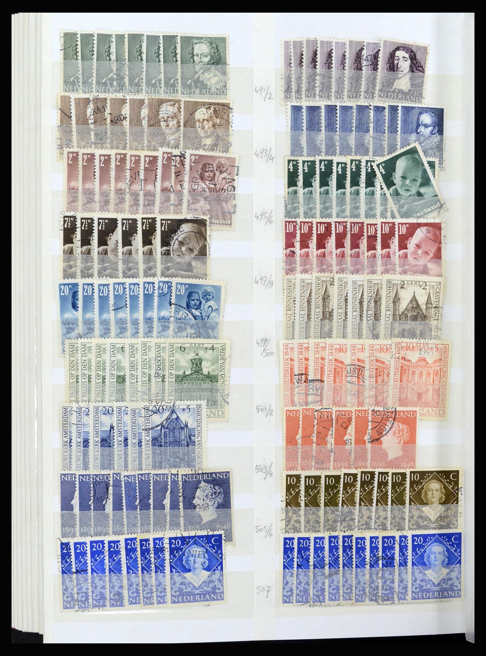 37218 038 - Postzegelverzameling 37218 Nederland 1852-1967.