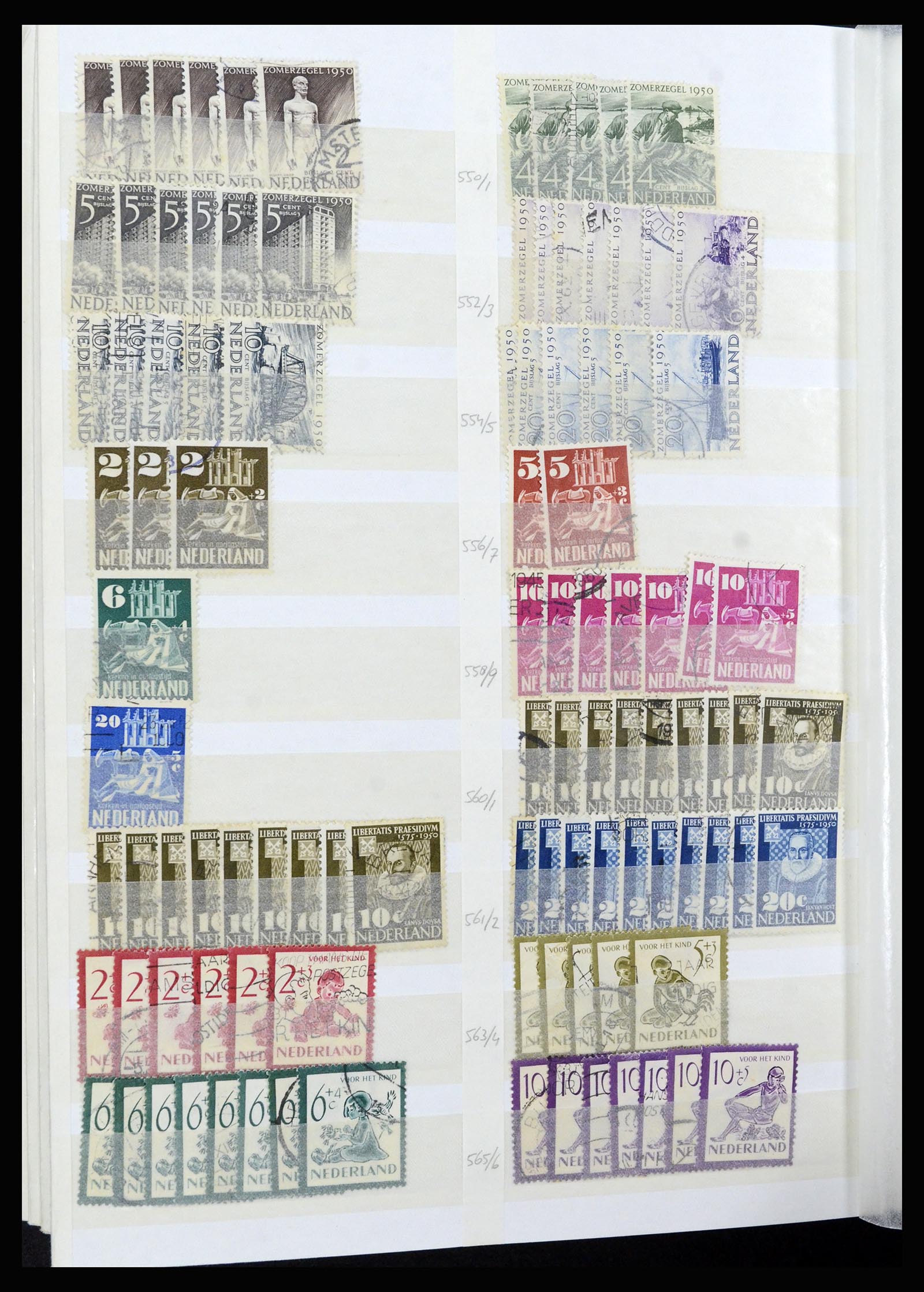 37218 042 - Postzegelverzameling 37218 Nederland 1852-1967.