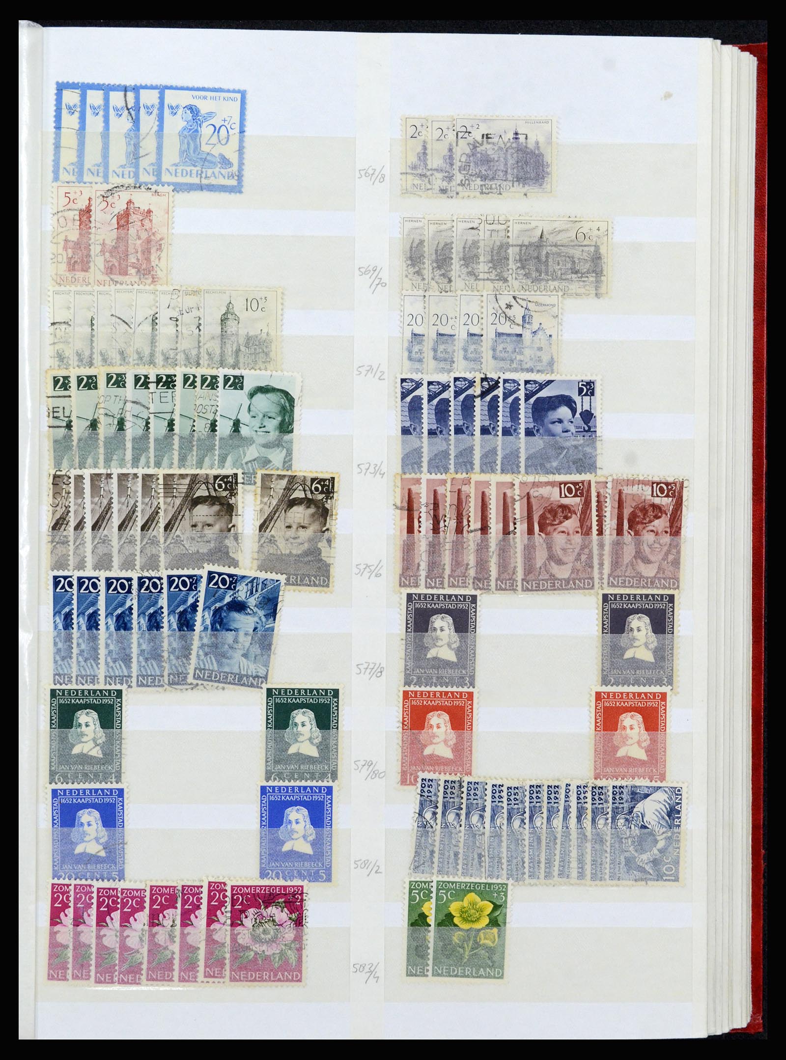 37218 043 - Postzegelverzameling 37218 Nederland 1852-1967.