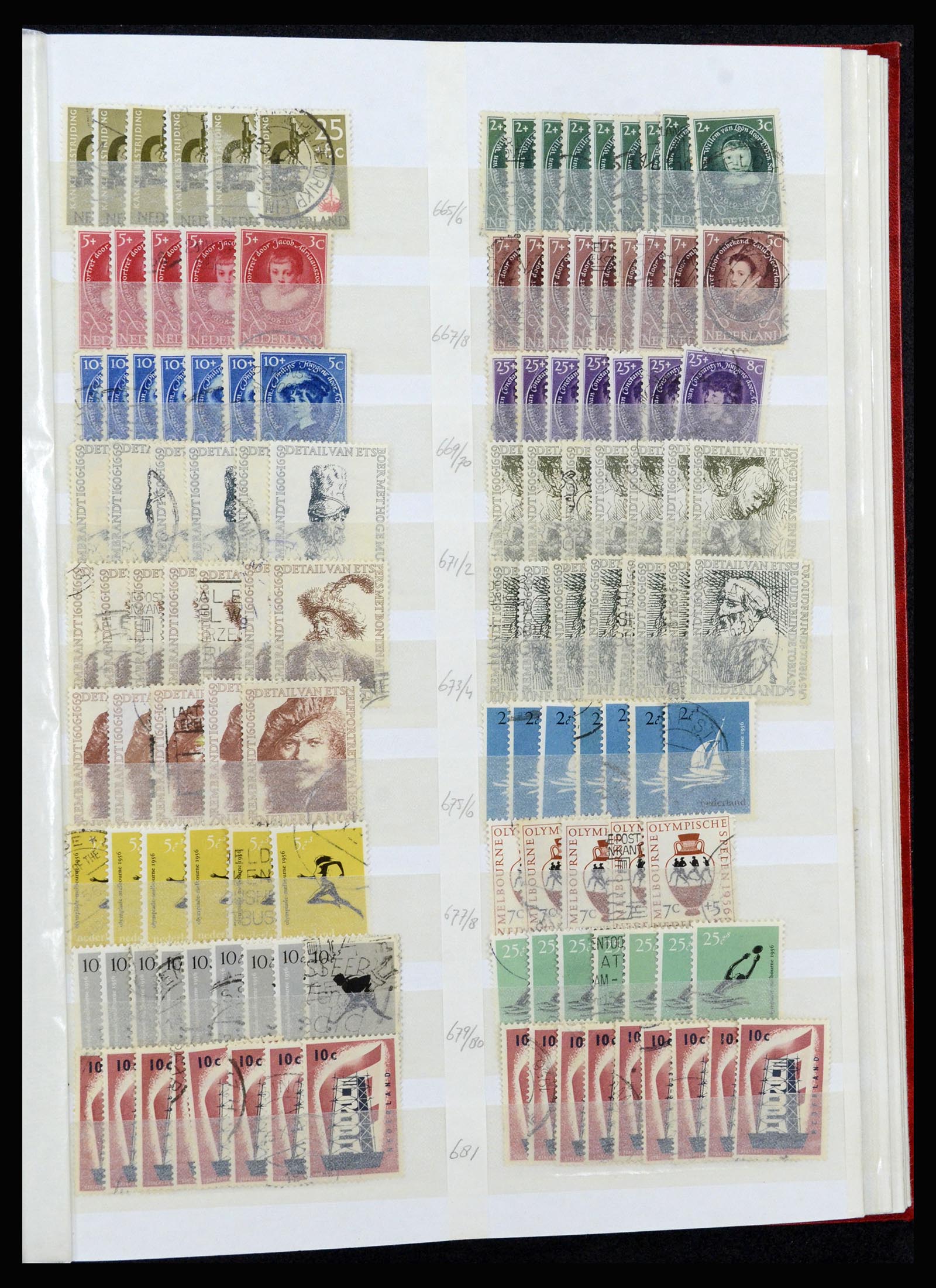 37218 051 - Postzegelverzameling 37218 Nederland 1852-1967.