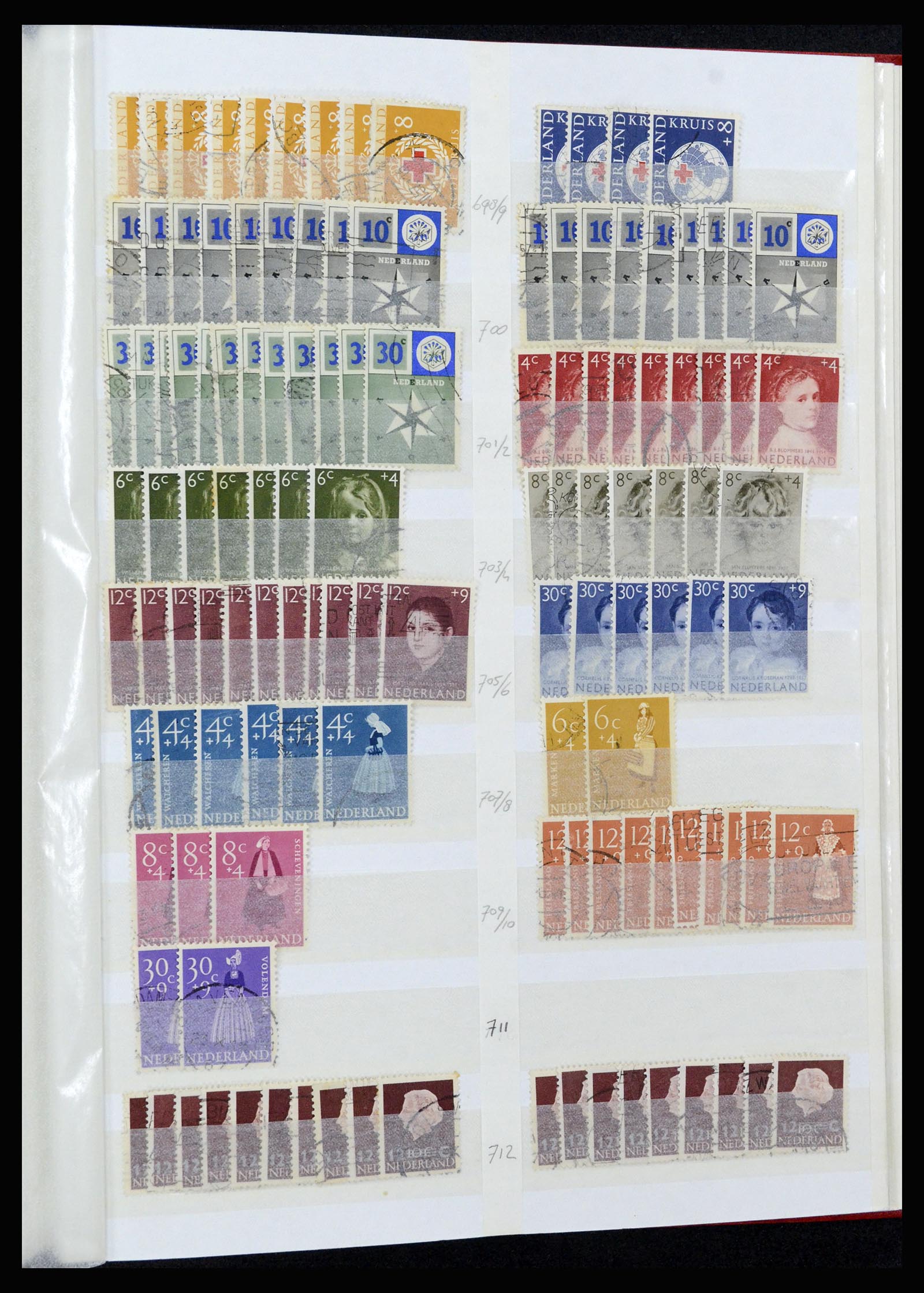 37218 053 - Postzegelverzameling 37218 Nederland 1852-1967.