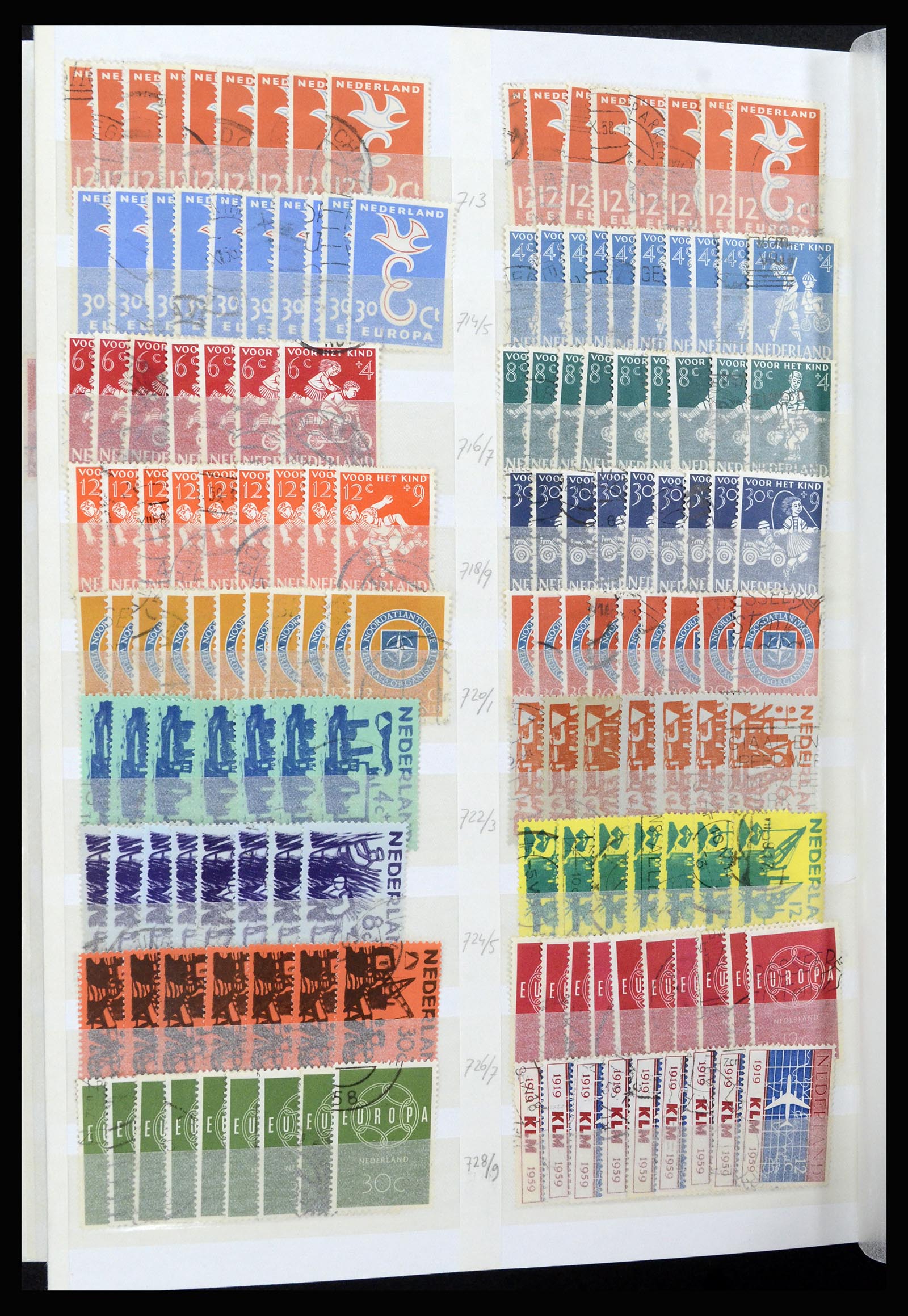 37218 054 - Postzegelverzameling 37218 Nederland 1852-1967.