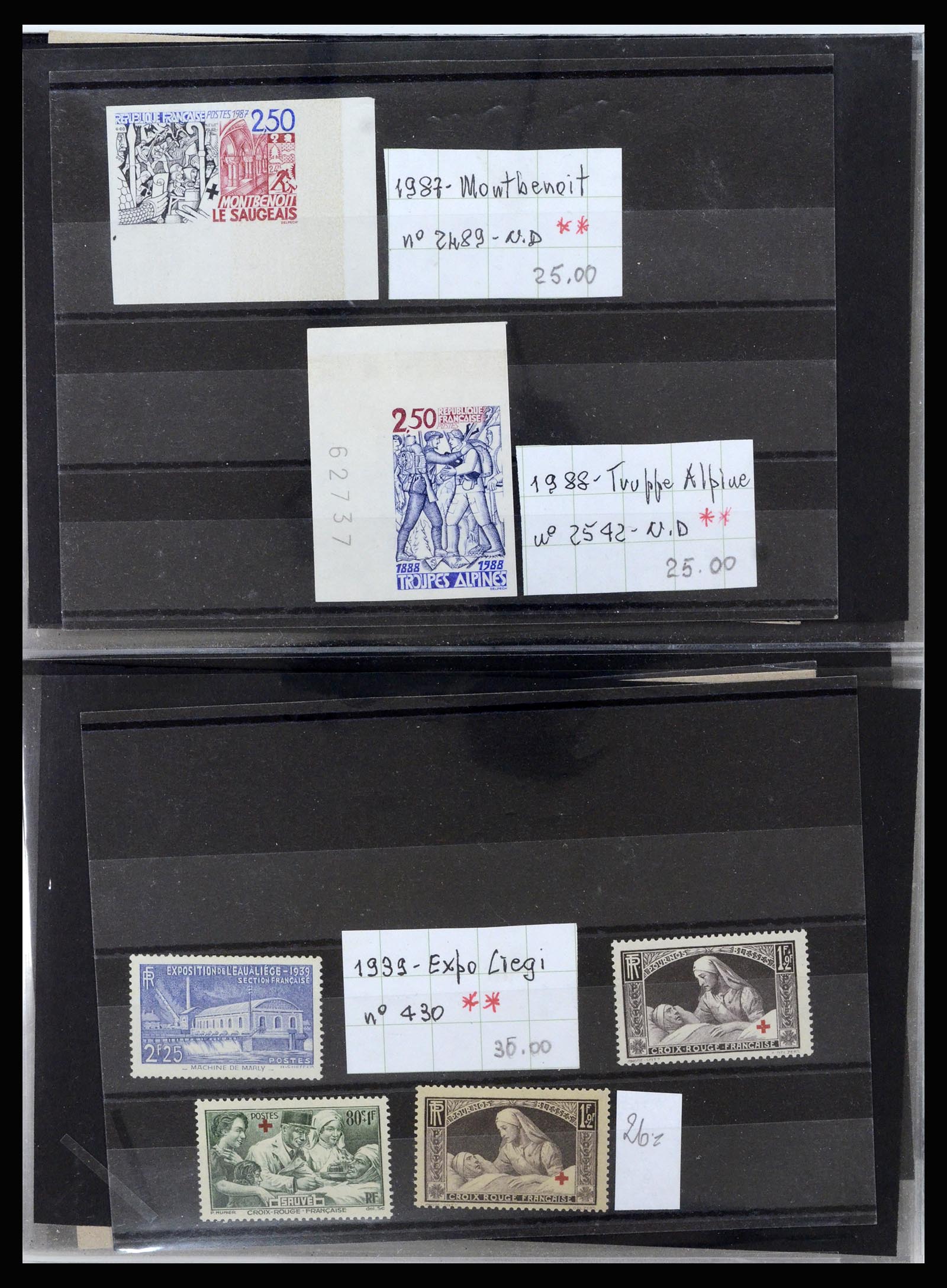 37219 001 - Postzegelverzameling 37219 Europese landen.