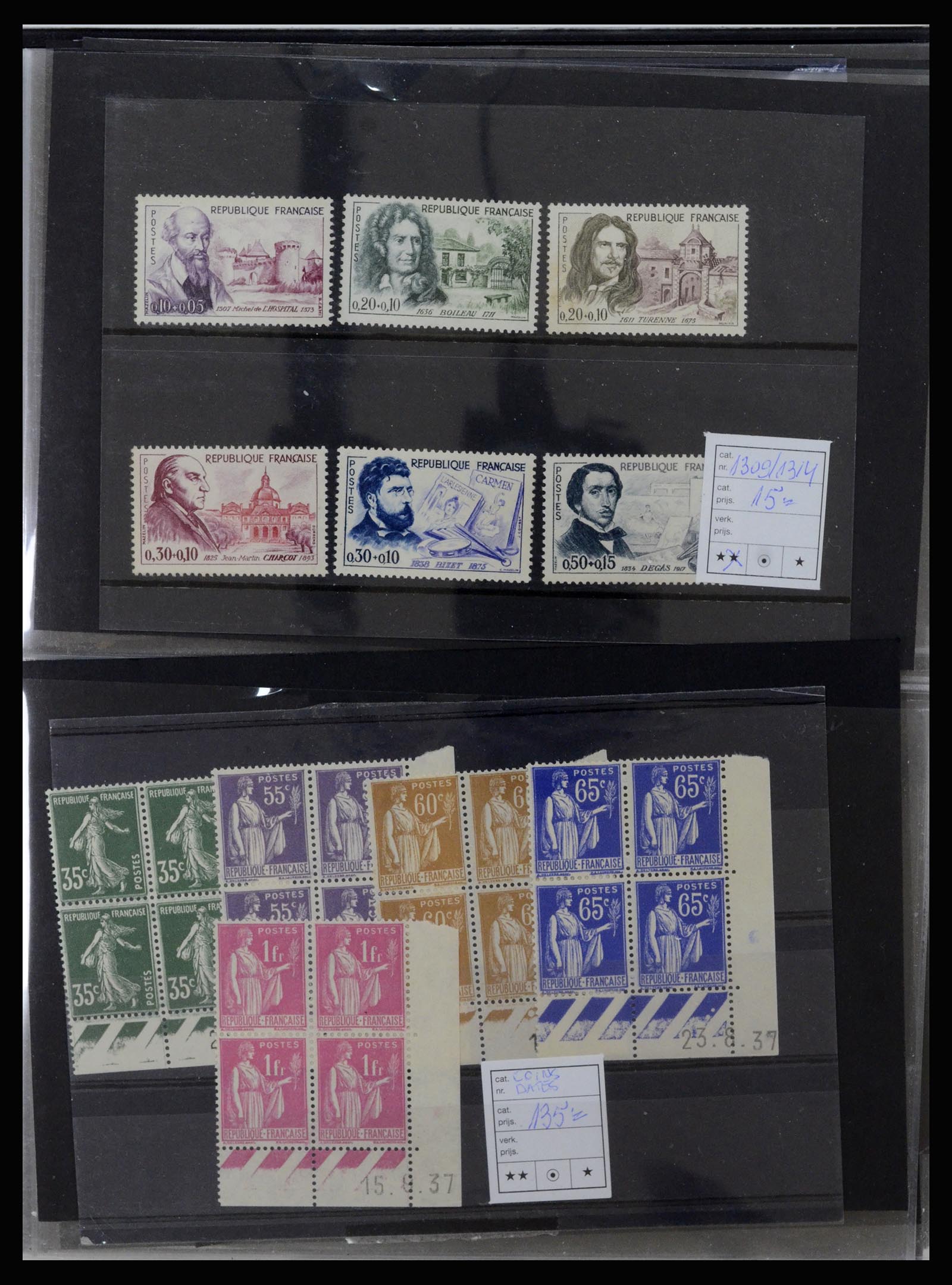 37219 003 - Postzegelverzameling 37219 Europese landen.