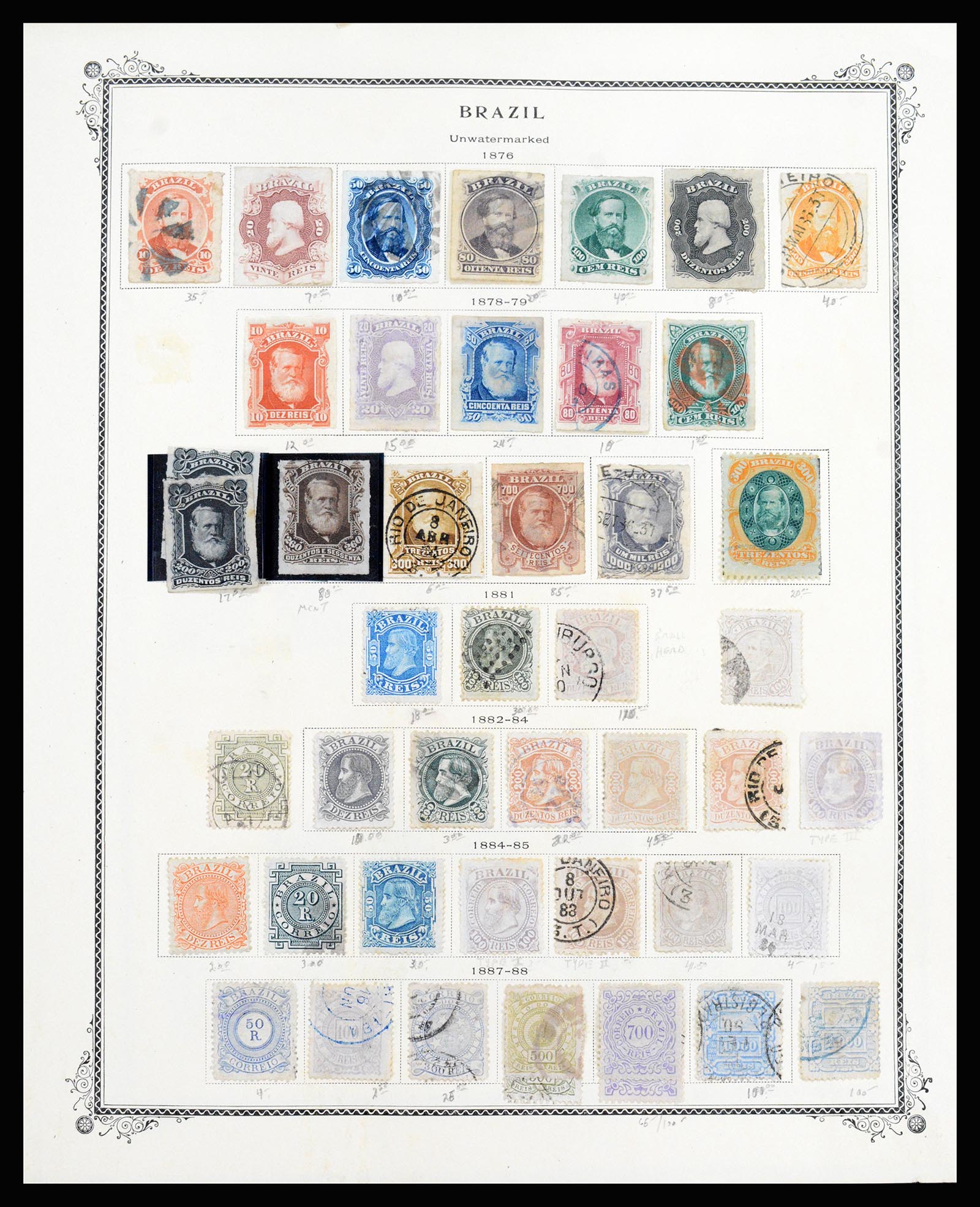37220 011 - Postzegelverzameling 37220 Brazilië 1843-2004.